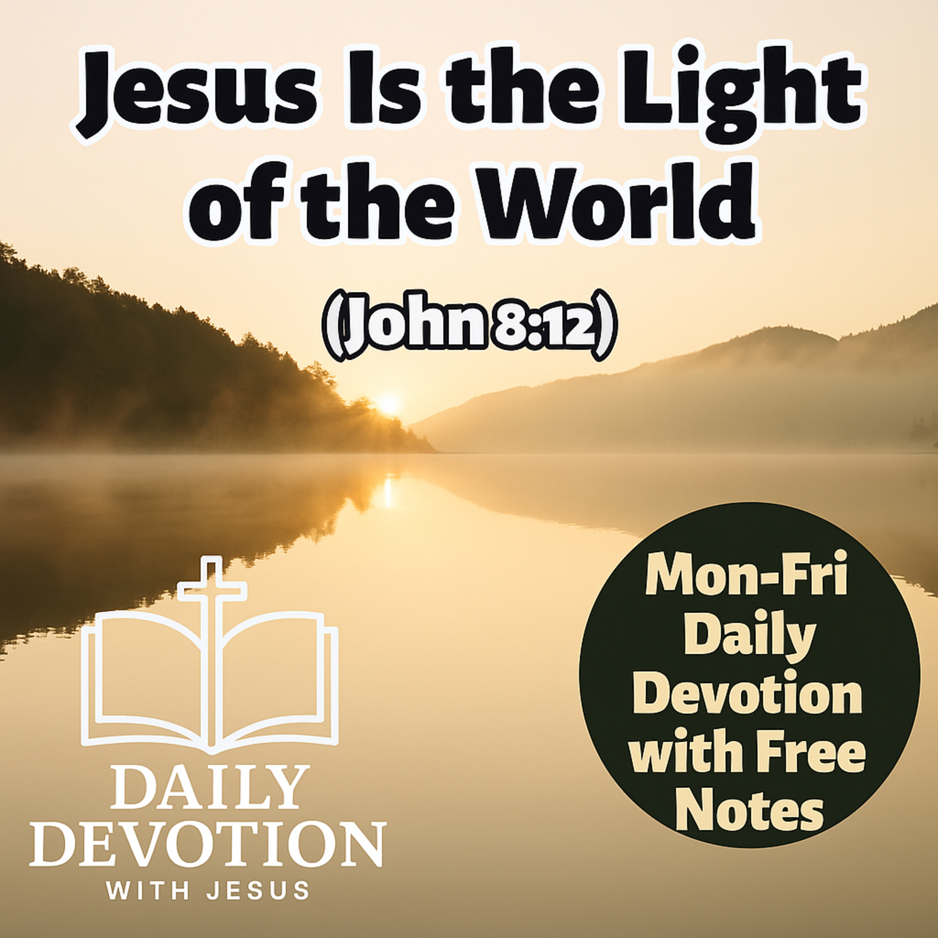 Jesus Is the Light of the World | Daily Devotion with Jesus (John 8:12) episode artwork