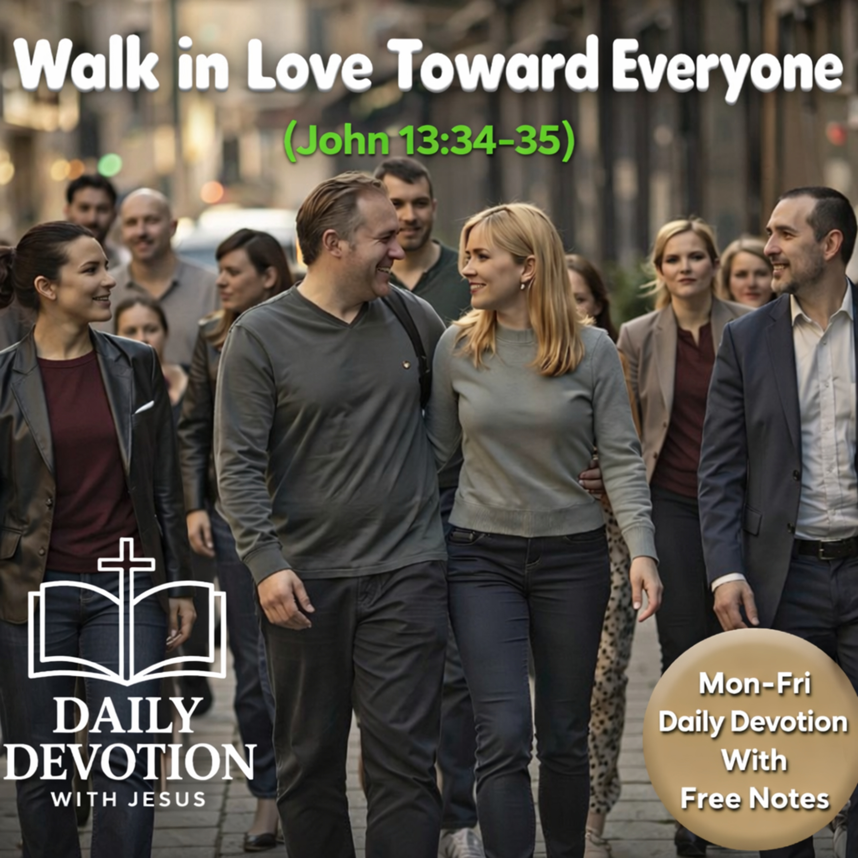 Walk in Love Toward Everyone | John 13:34–35 | Daily Devotion with Jesus episode artwork