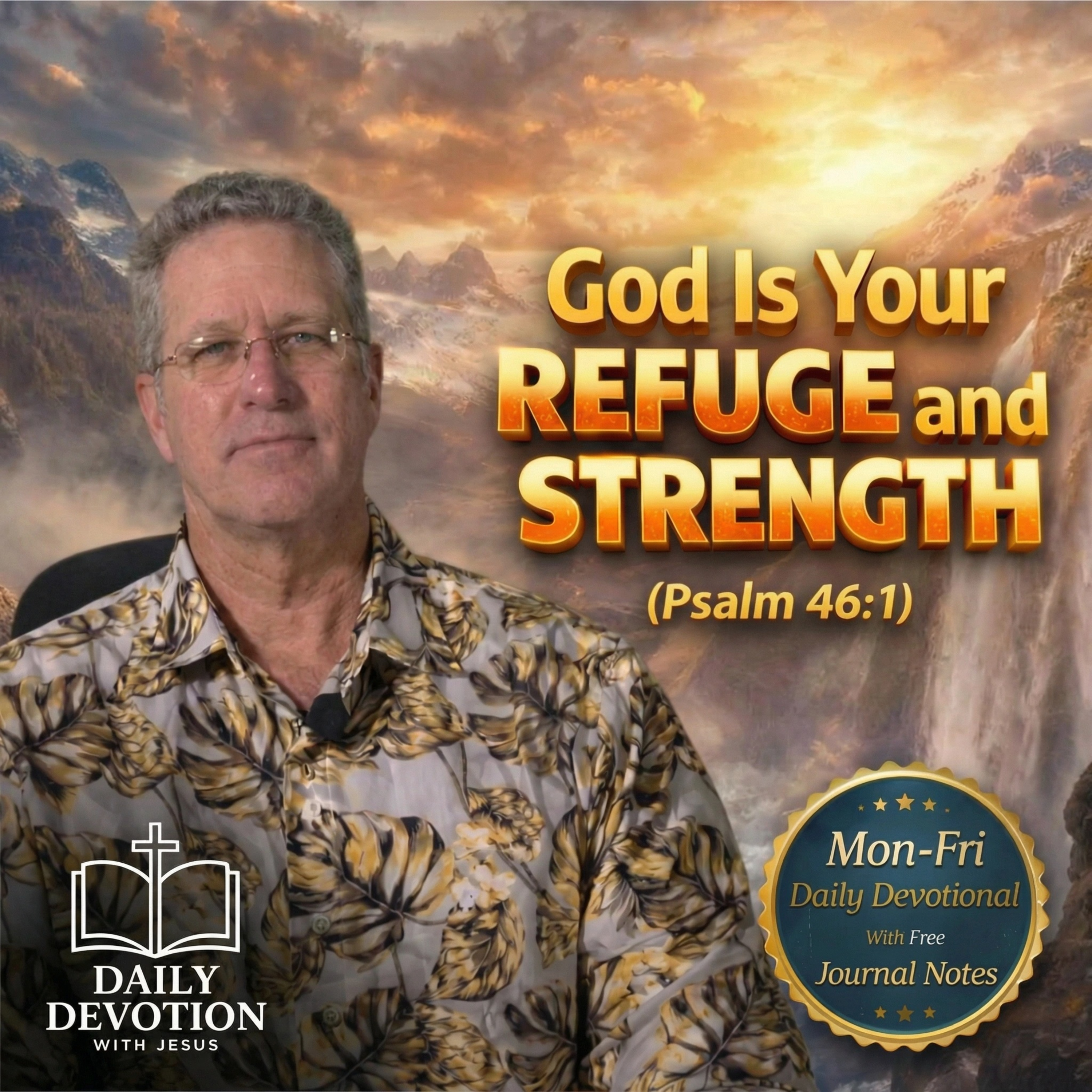 God Is Your Refuge and Strength | Psalm 46:1 | Daily Devotion with Jesus episode artwork