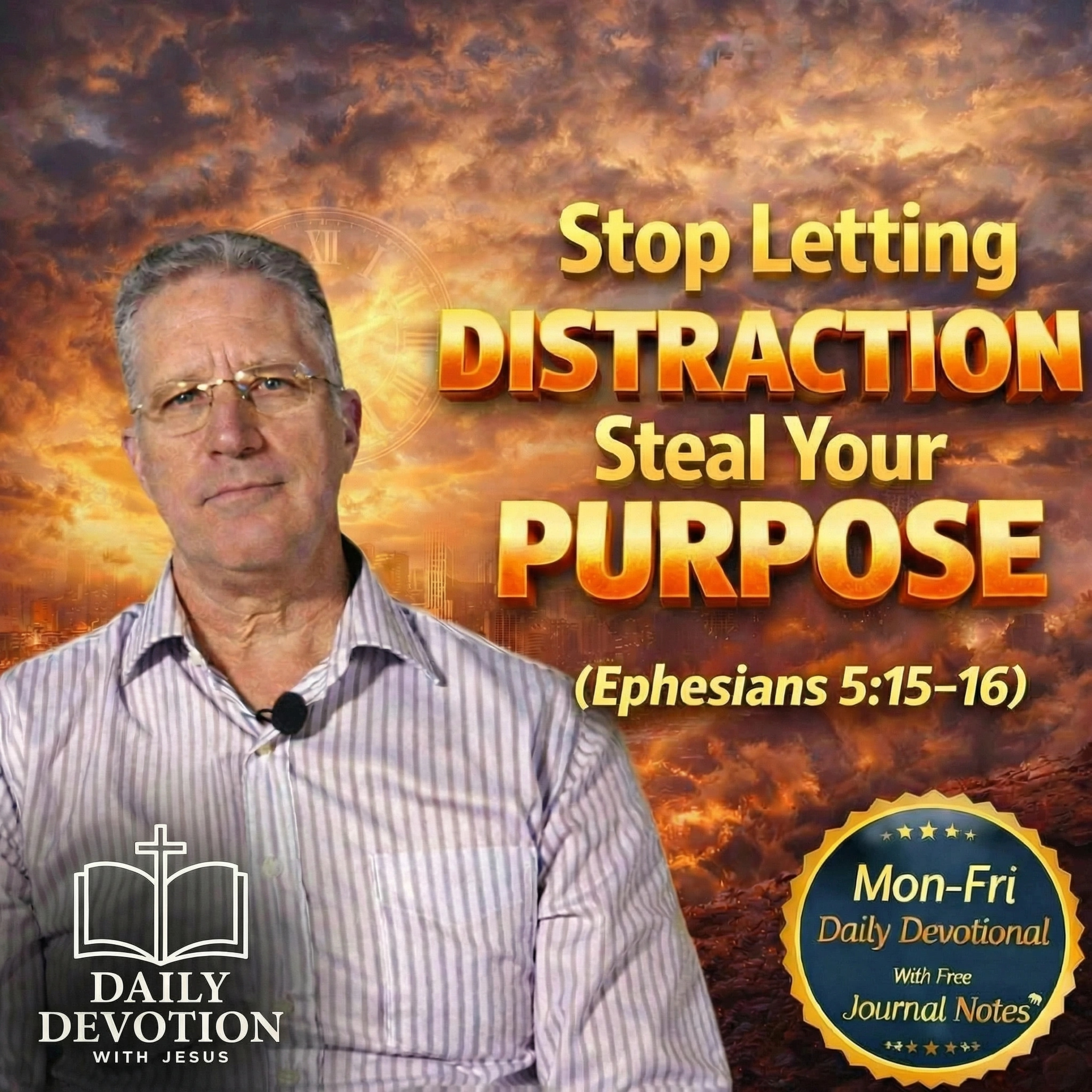 Stop Letting Distraction Steal Your Purpose | Ephesians 5:15–16 | Daily Devotion with Jesus episode artwork