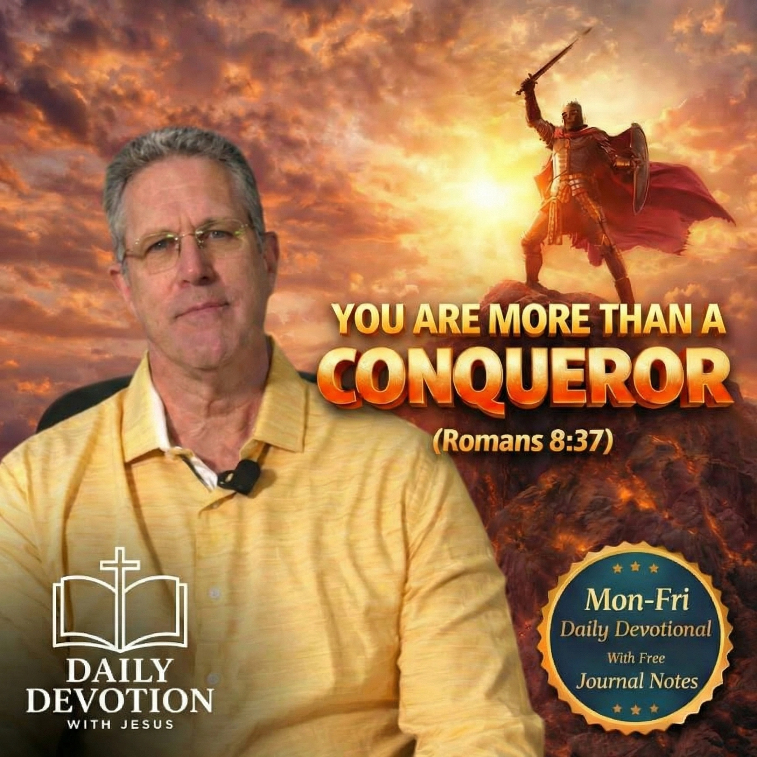You Are More Than a Conqueror | Romans 8:37 | Daily Devotion with Jesus episode artwork