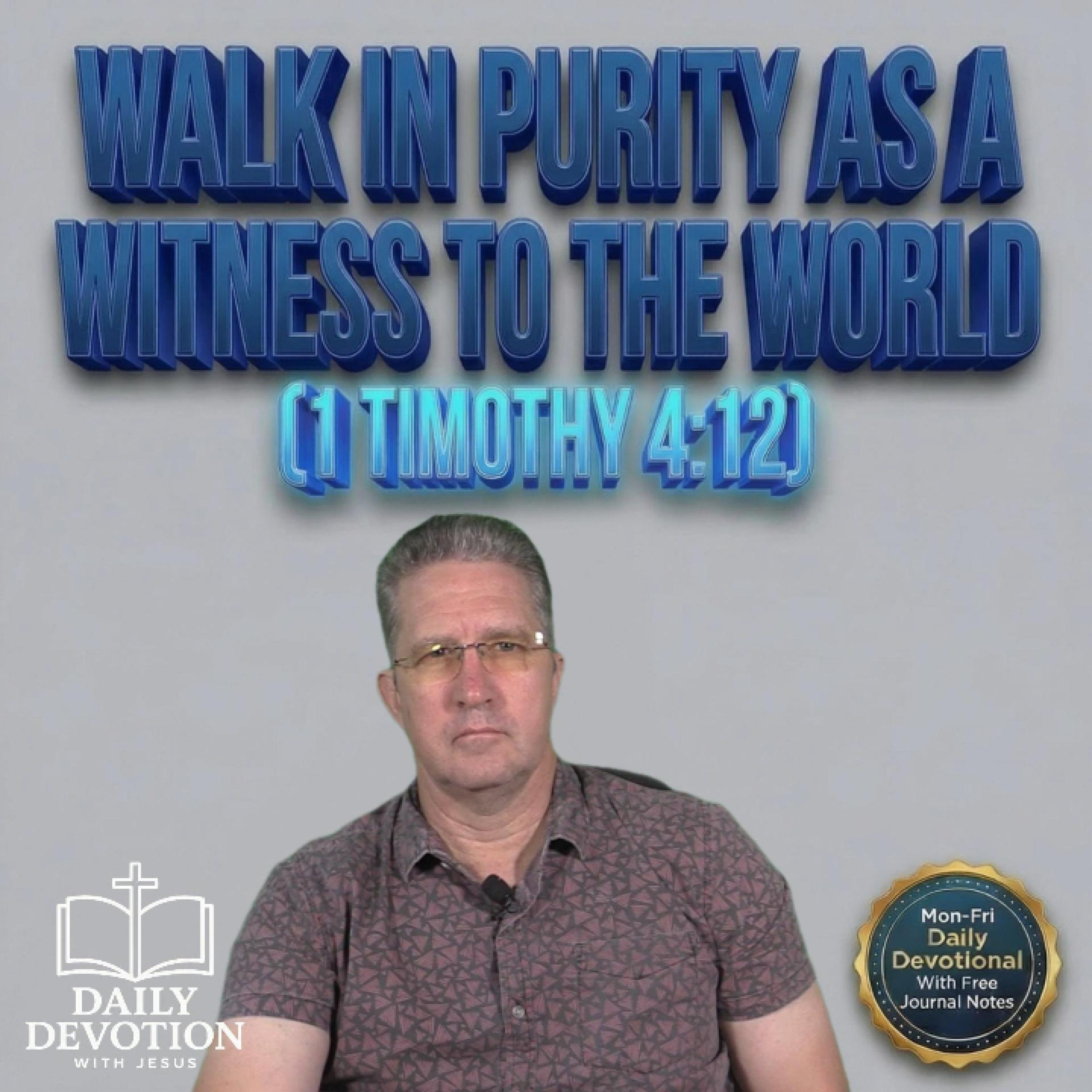 Walk in Purity as a Witness to the World | Daily Devotion with Jesus | 1 Timothy 4:12 episode artwork