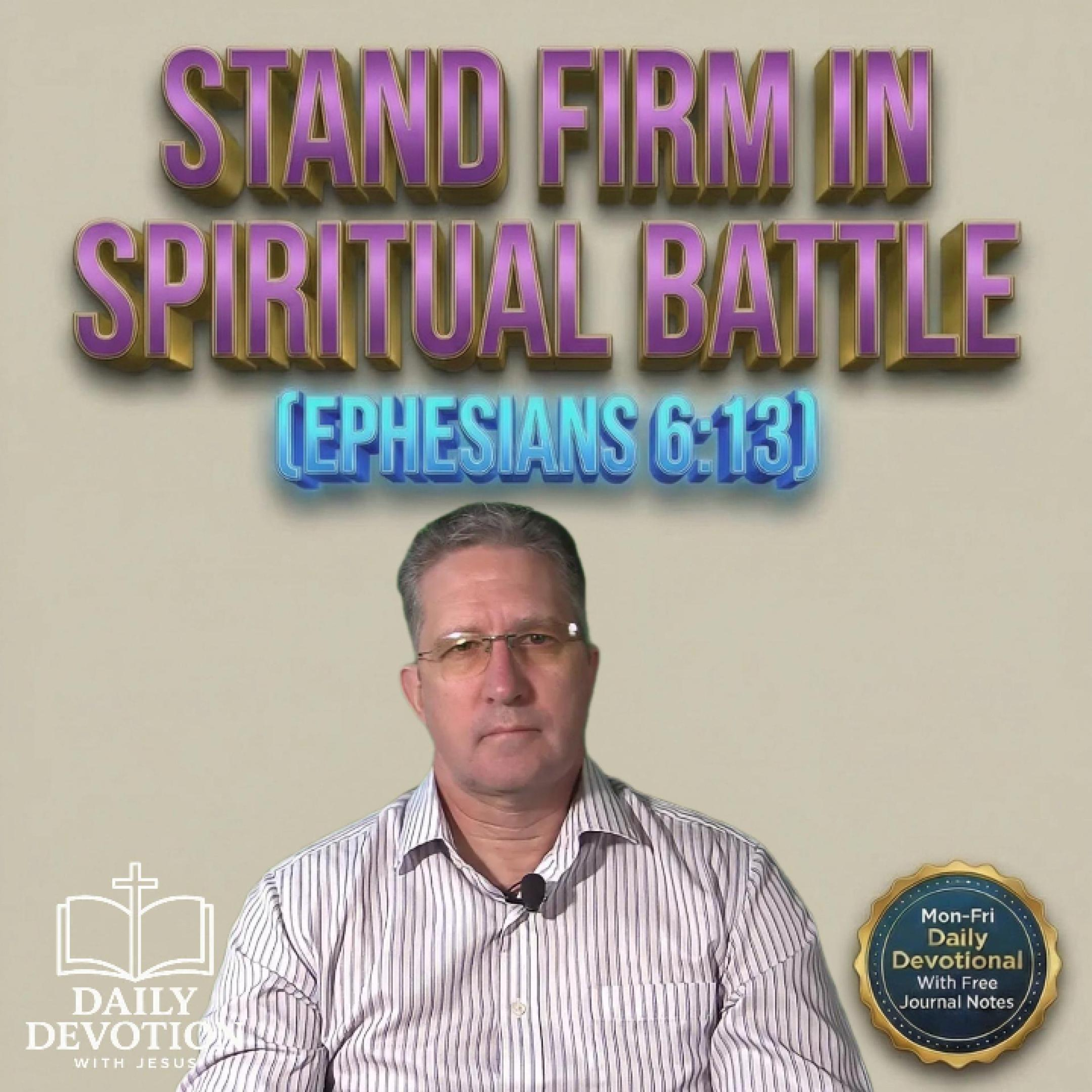 Stand Firm in Spiritual Battle | Daily Devotion with Jesus | Ephesians 6:13 episode artwork