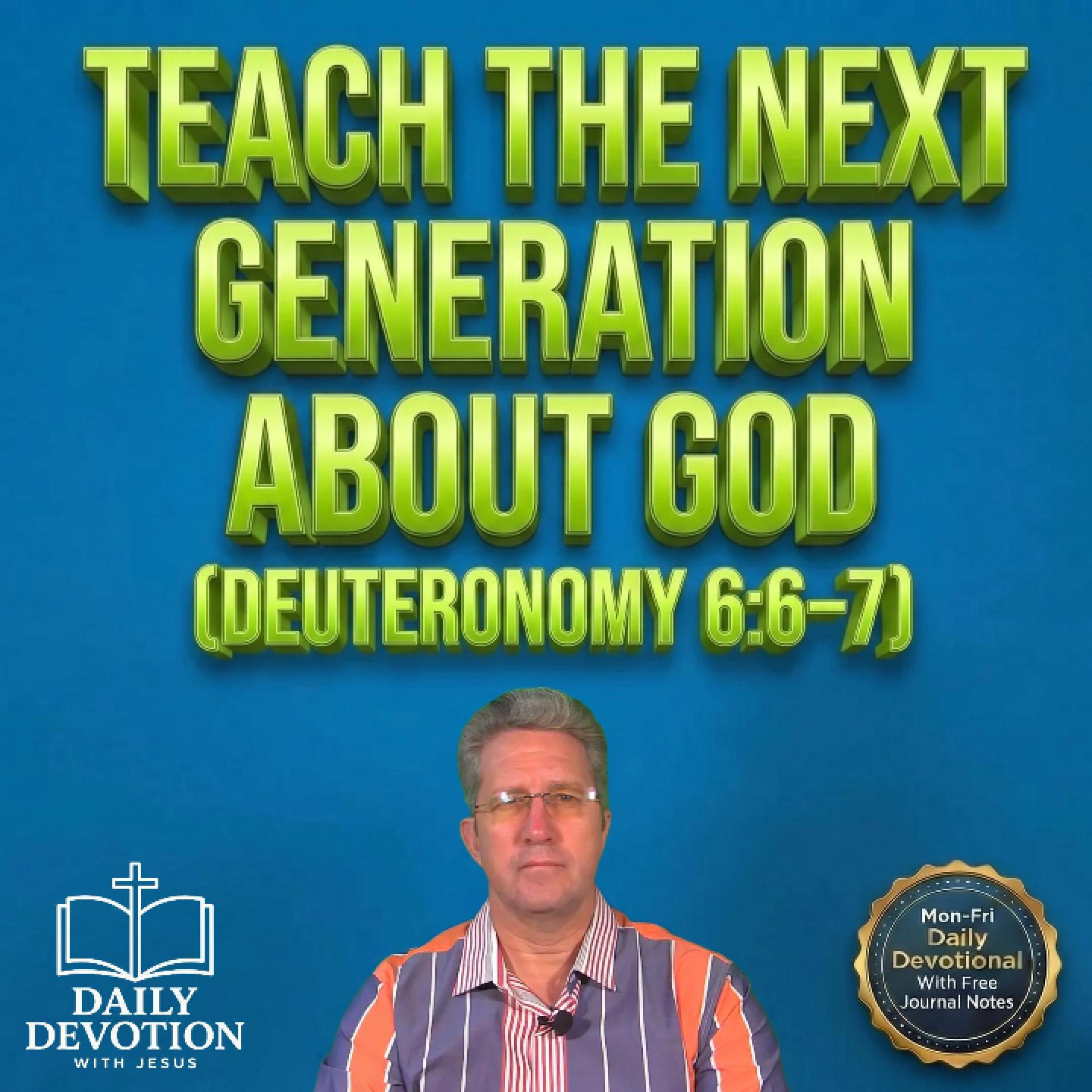 Teach the Next Generation About God | Daily Devotion with Jesus | Deuteronomy 6:6–7 episode artwork