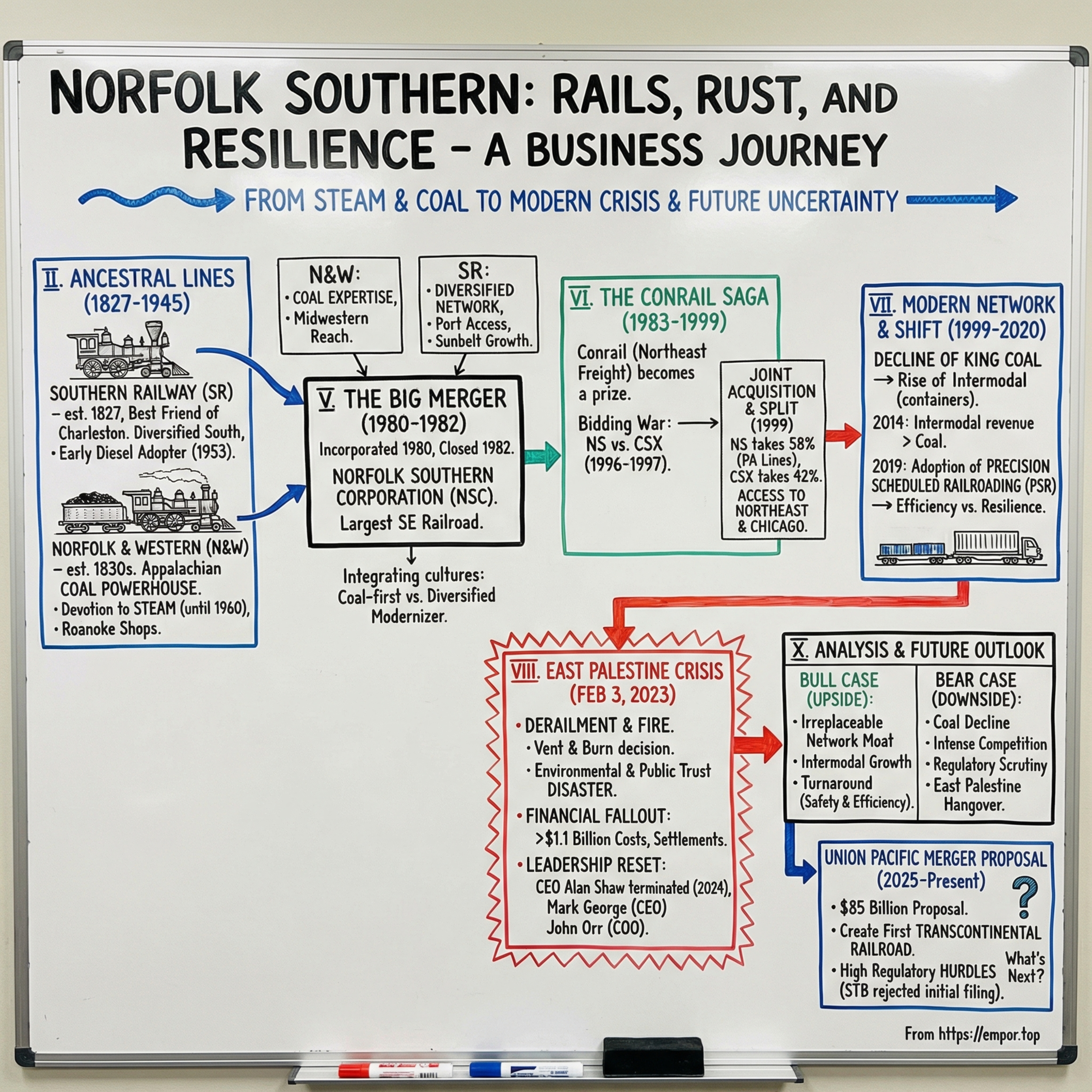 Norfolk Southern: Rails, Rust, and Resilience - $NSC episode artwork