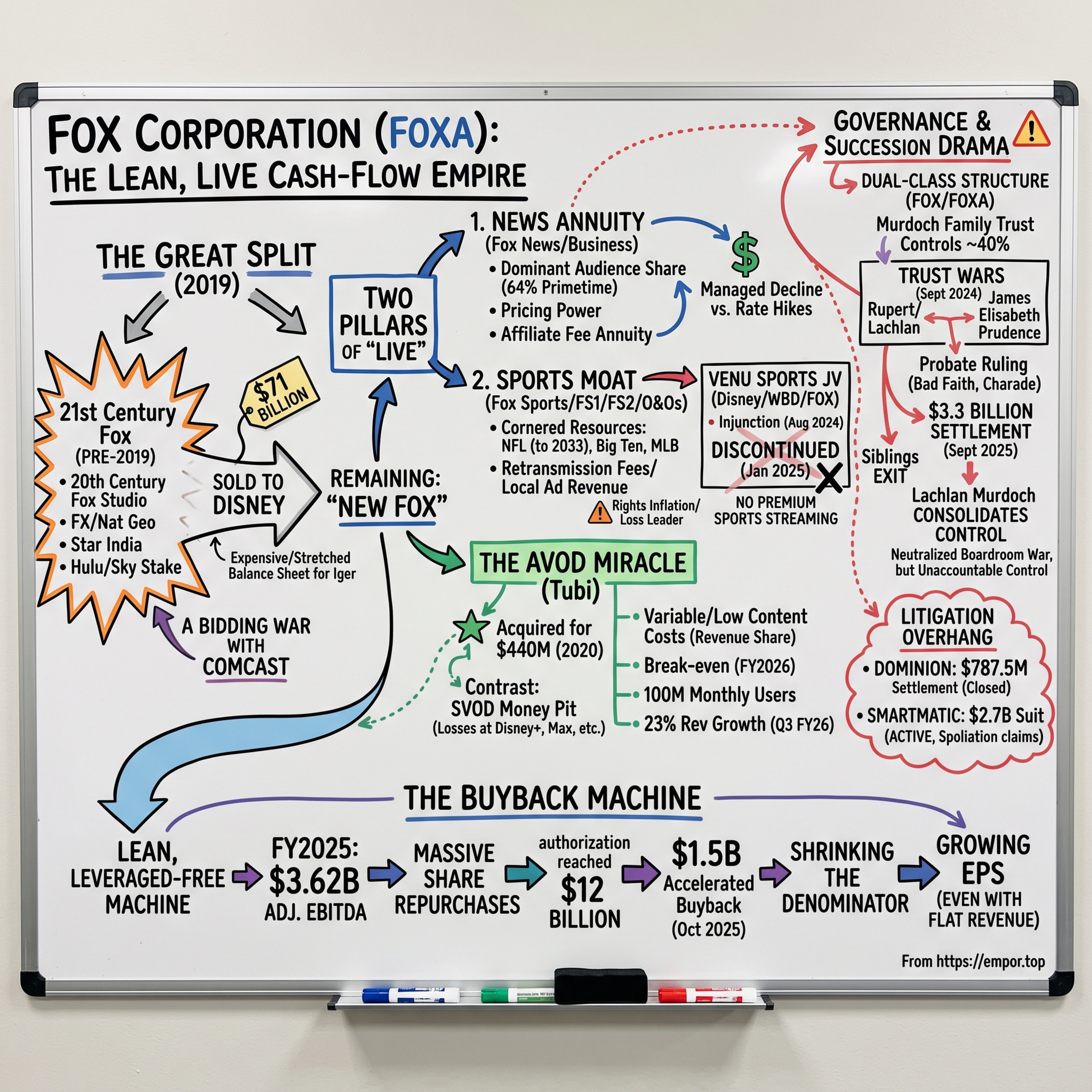 Fox Corporation: The Lean, Live Cash-Flow Empire - $FOXA episode artwork