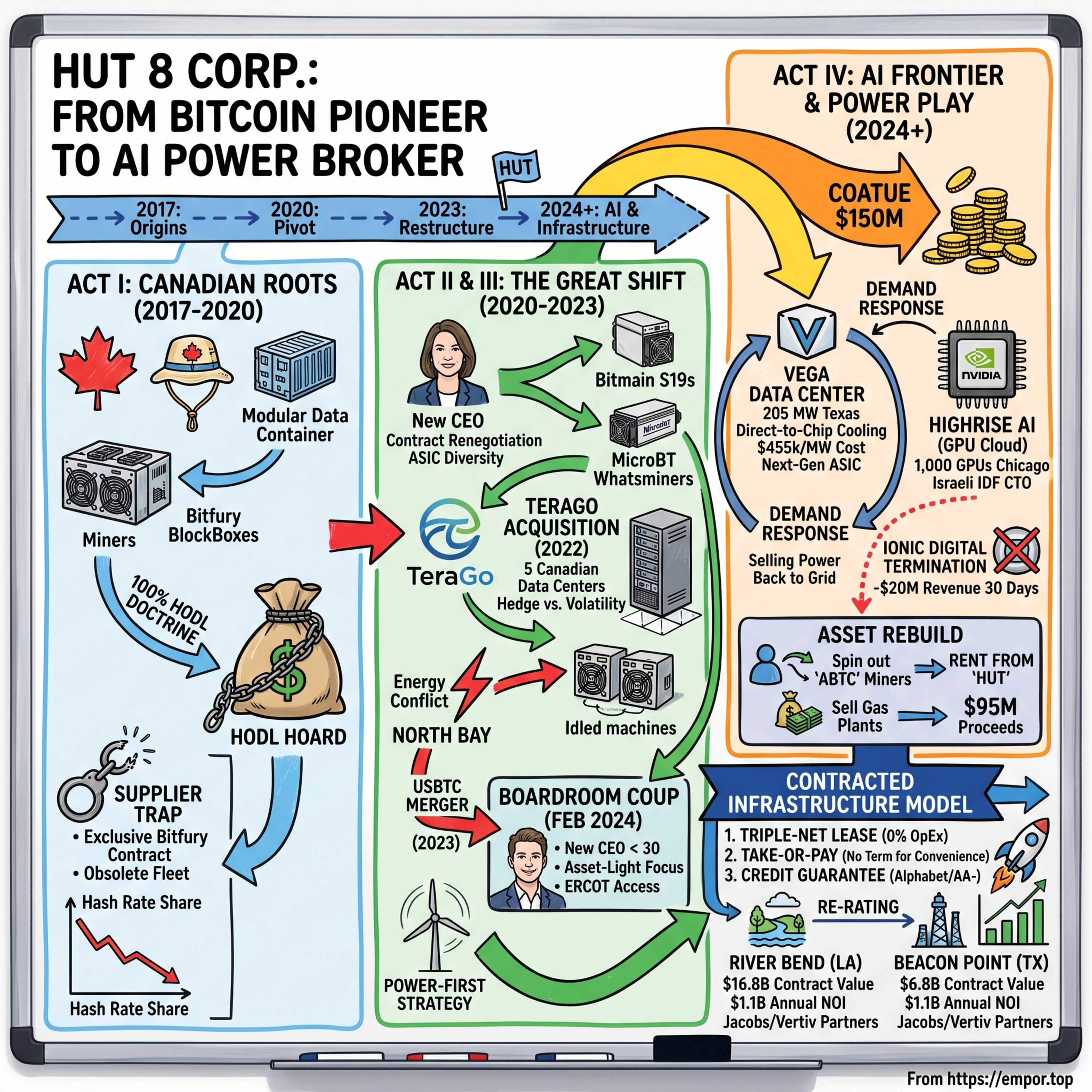 Hut 8: From Bitcoin Pioneer to AI Power Broker - $HUT episode artwork