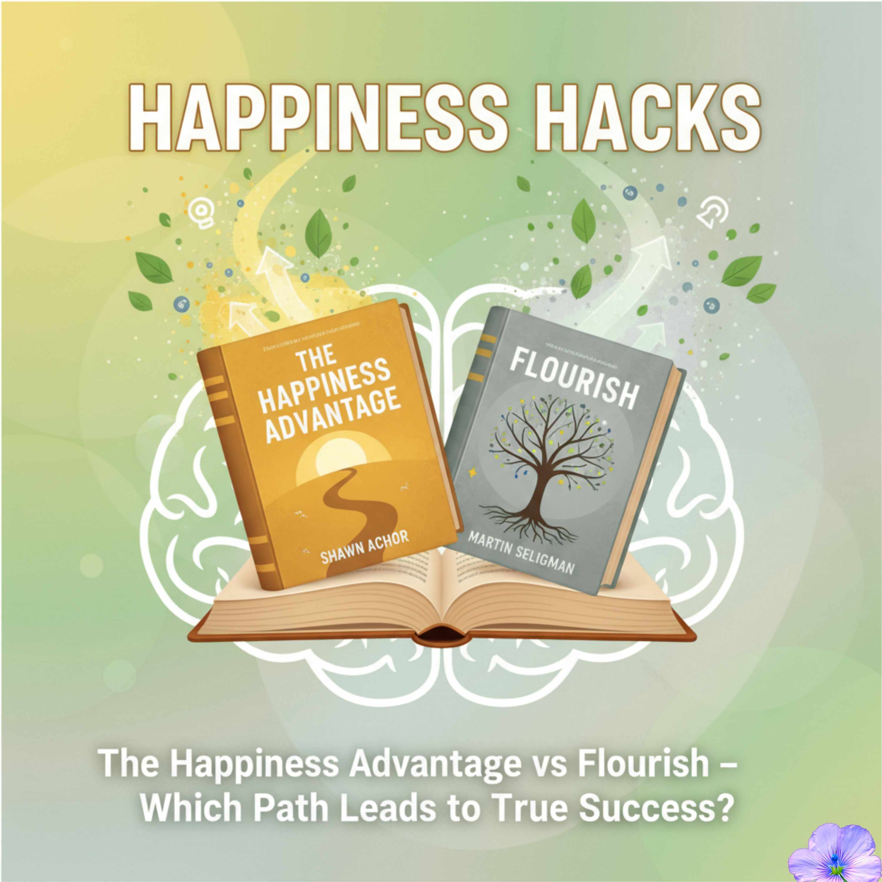 Happiness Hacks: The Happiness Advantage vs Flourish – Which Path Leads to True Success? episode artwork