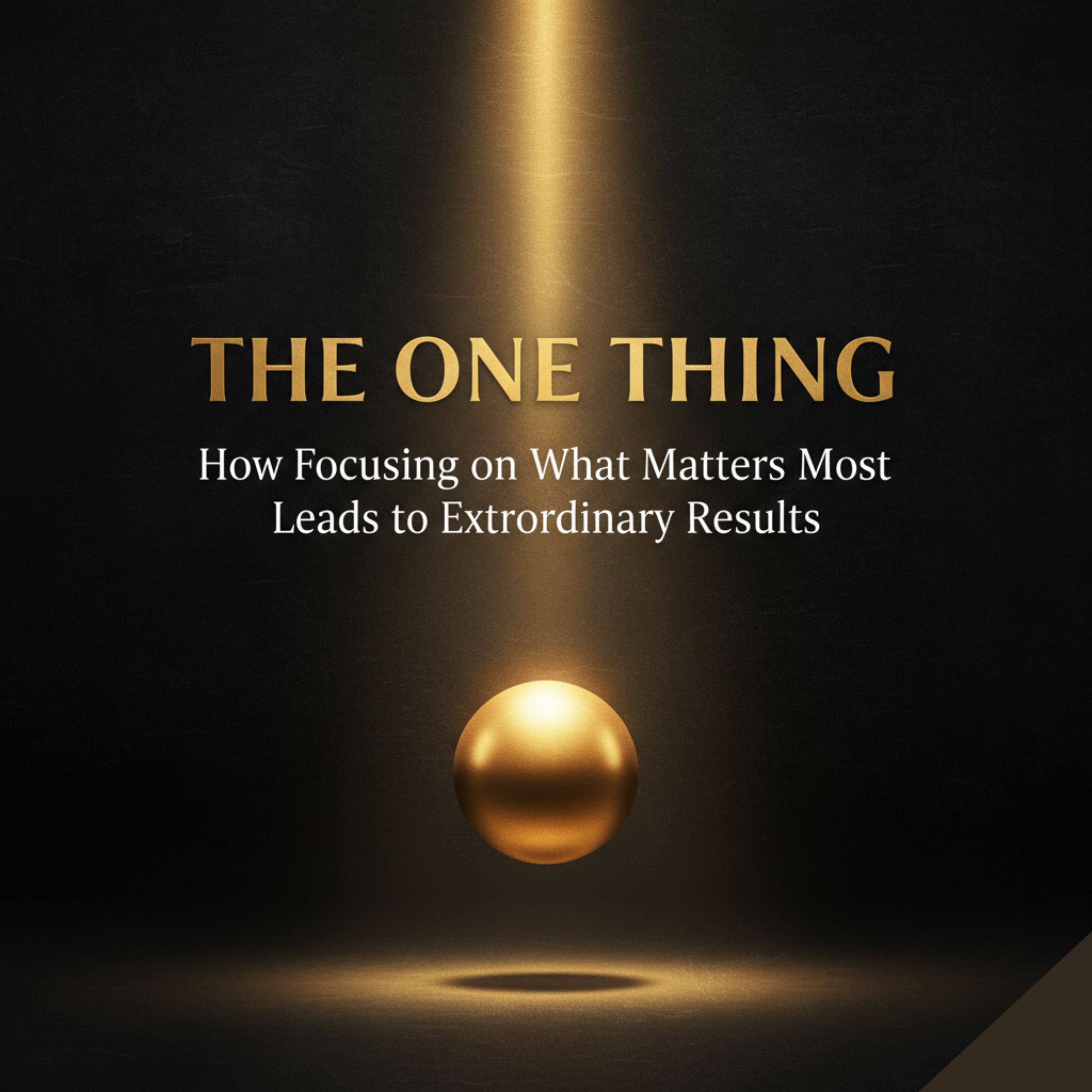 The One Thing: How Focusing on What Matters Most Leads to Extraordinary Results episode artwork