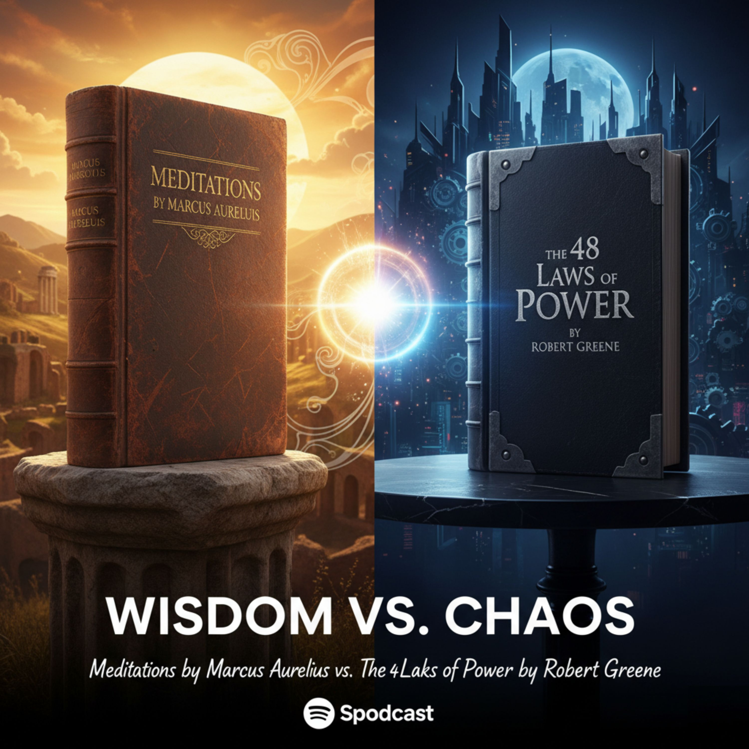 Wisdom vs. Chaos: Meditations by Marcus Aurelius vs. The 48 Laws of Power by Robert Greene episode artwork