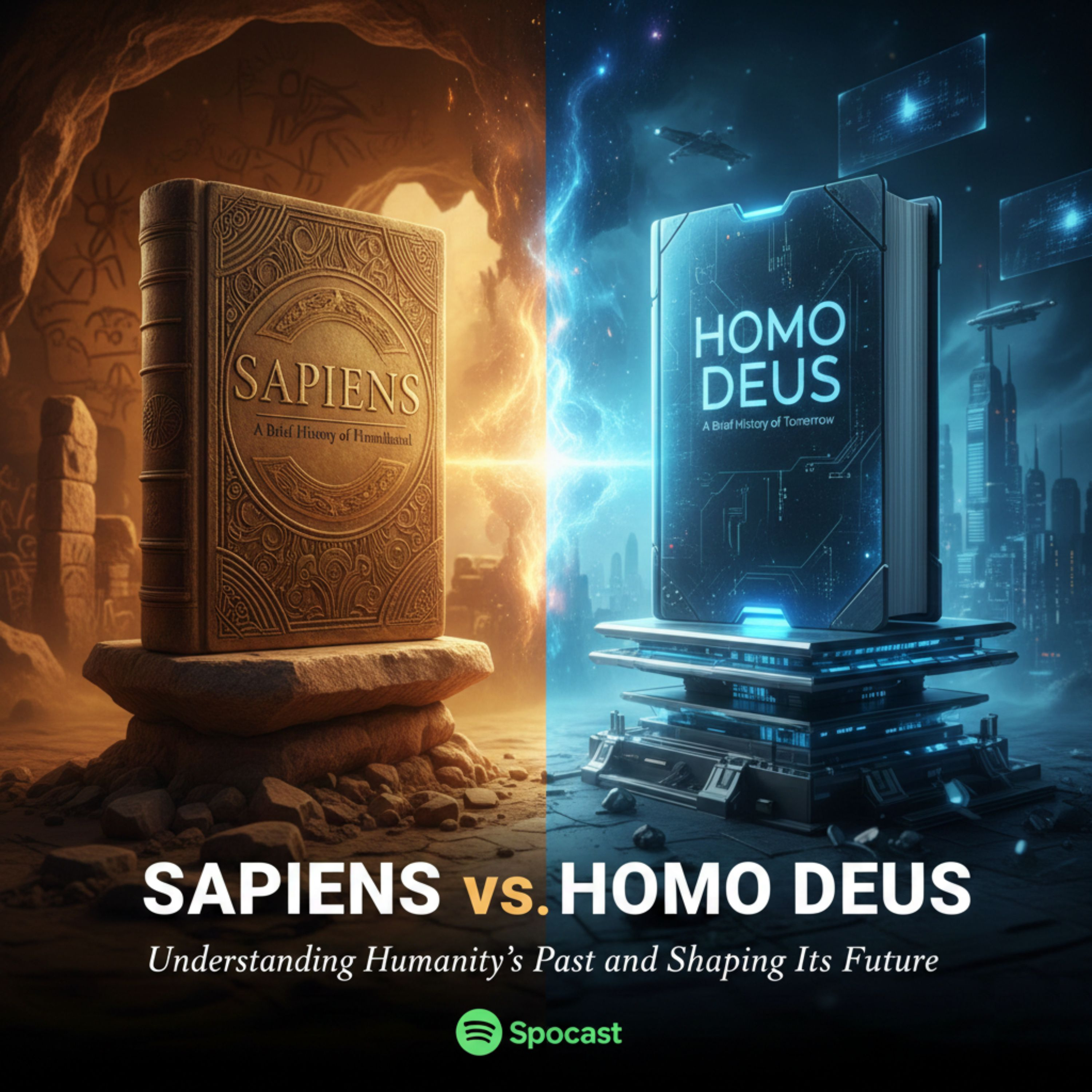 Sapiens vs Homo Deus: Understanding Humanity’s Past and Shaping Its Future episode artwork