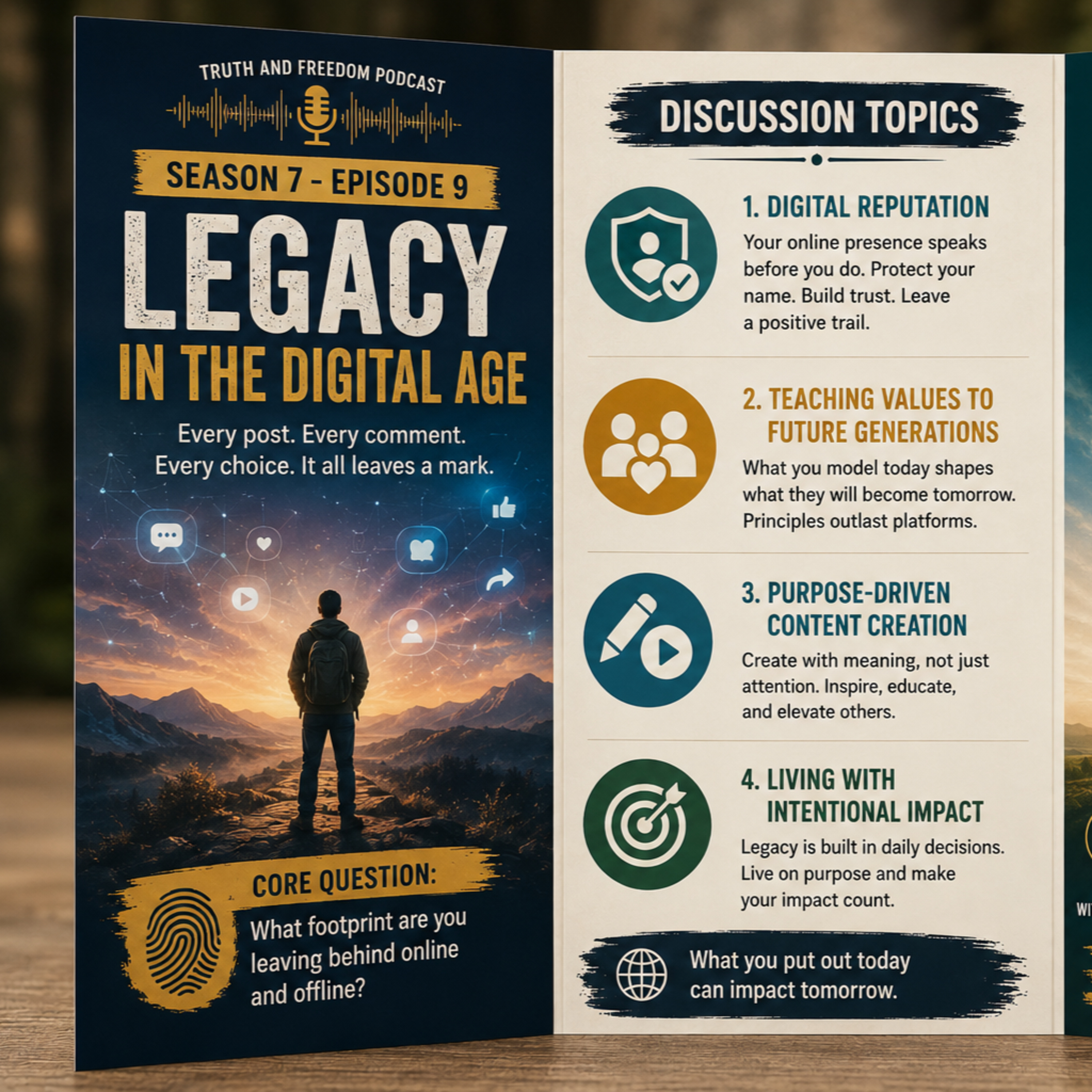 Truth & Freedom Podcast: S 7 Ep 9-Legacy in the Digital Age episode artwork