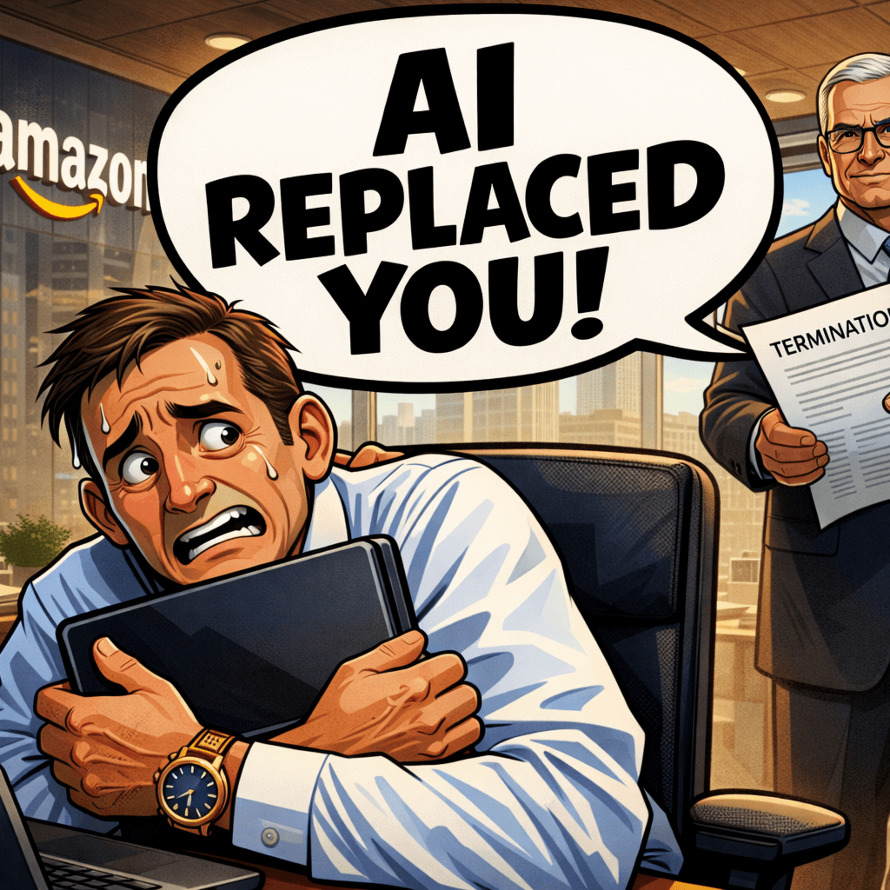 AMAZON Layoffs 2026: 14,000 Fired — AI Replaced You (And You’re Next) episode artwork
