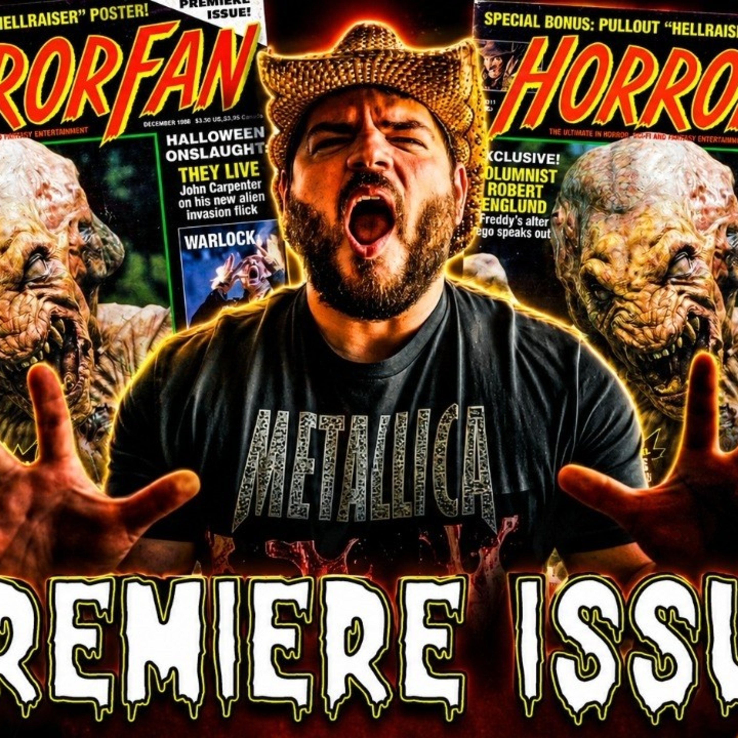 HORRORFAN #1 (Dec. 1988) | This Fangoria Ripoff Failed Immediatel episode artwork