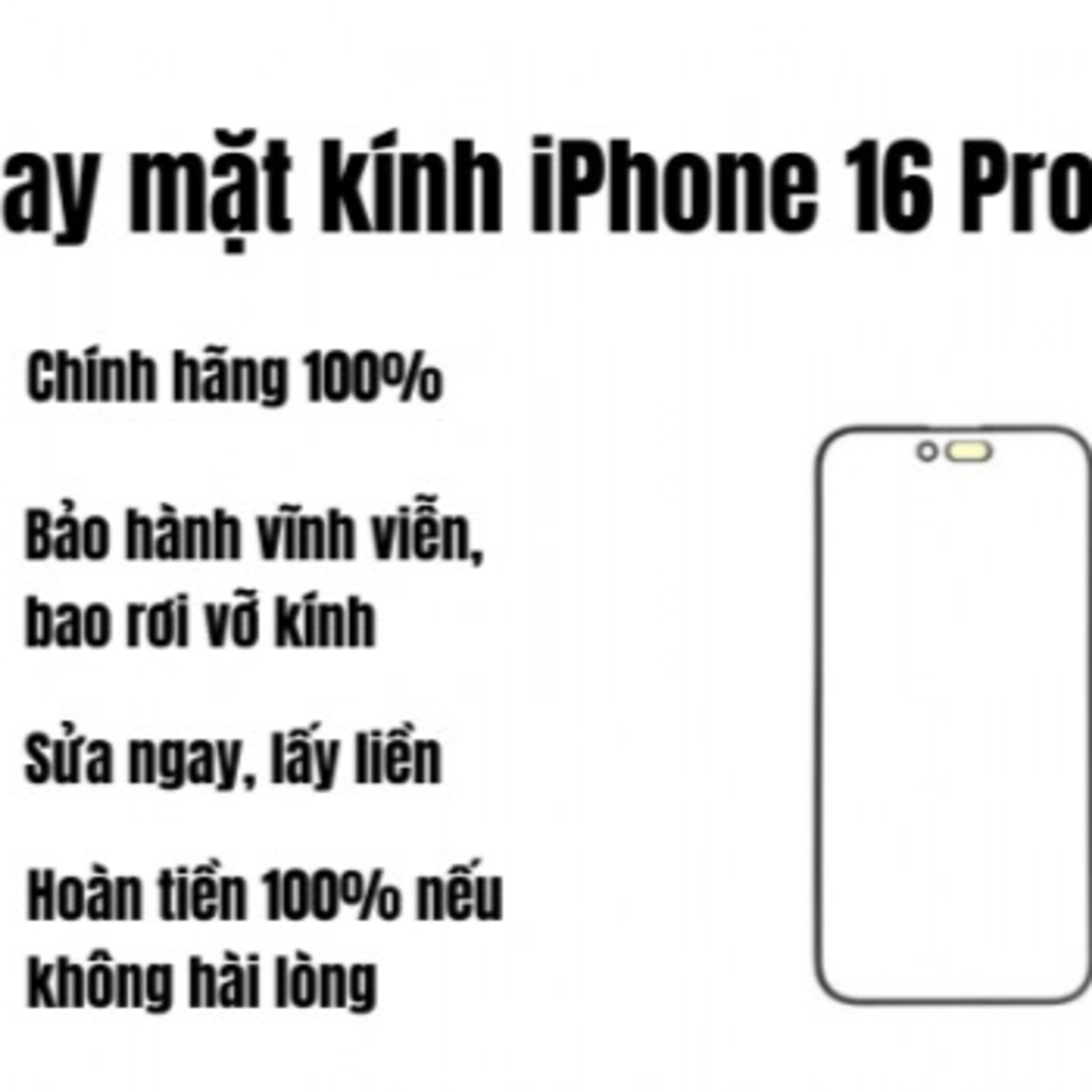 Cua hang thay ep kinh iPhone gia re, bao hanh vinh vien