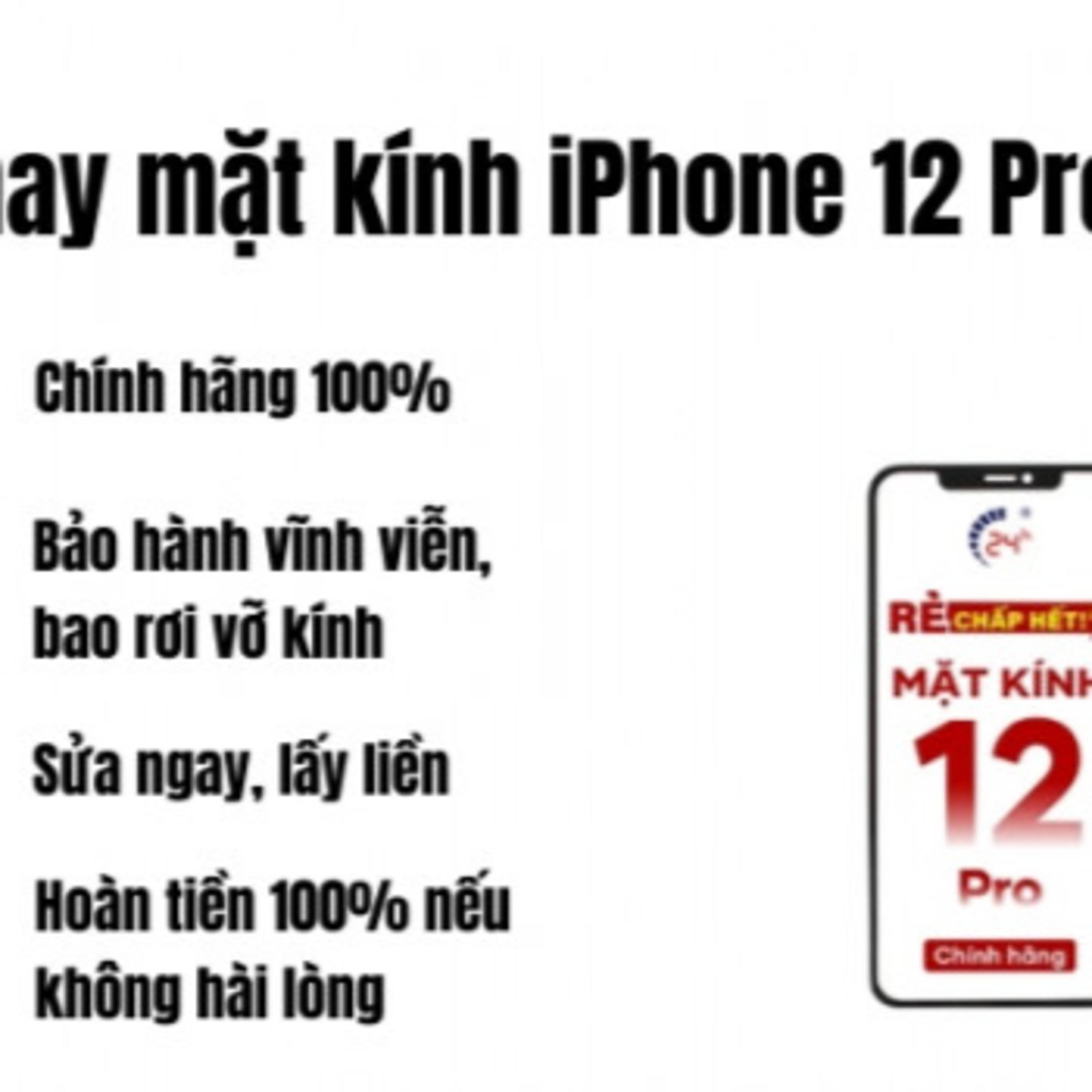 Cua hang thay ep kinh iPhone gia re, bao hanh vinh vien