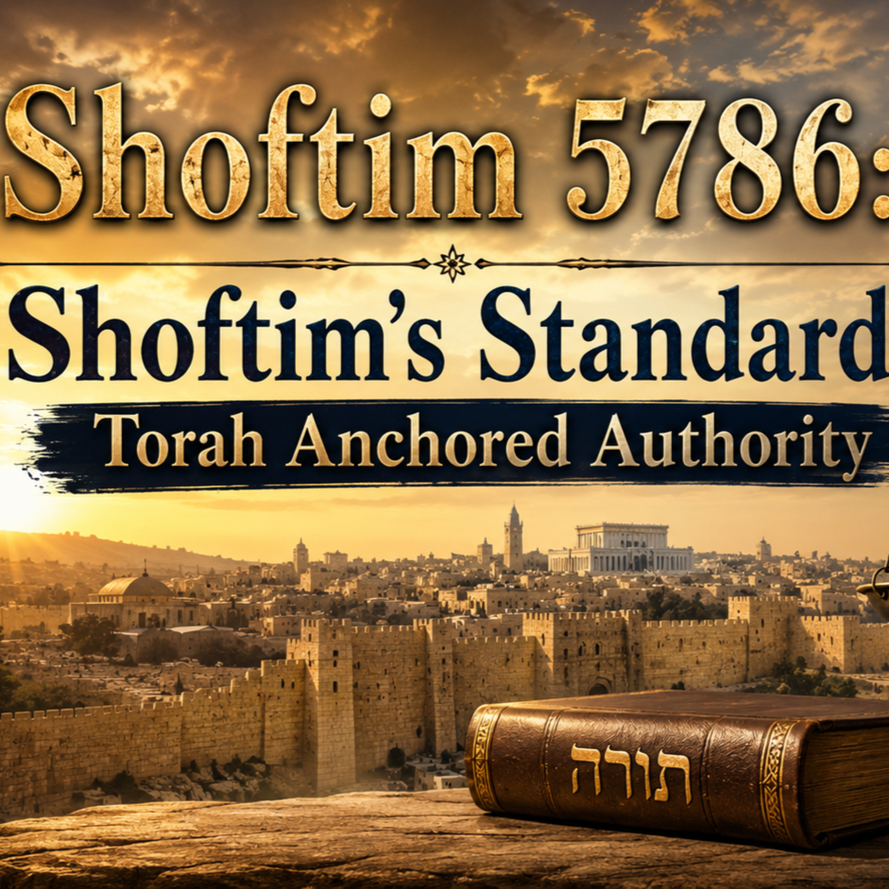 Shoftim 5786- Shoftim’s Standard: Torah Anchored Authority episode artwork
