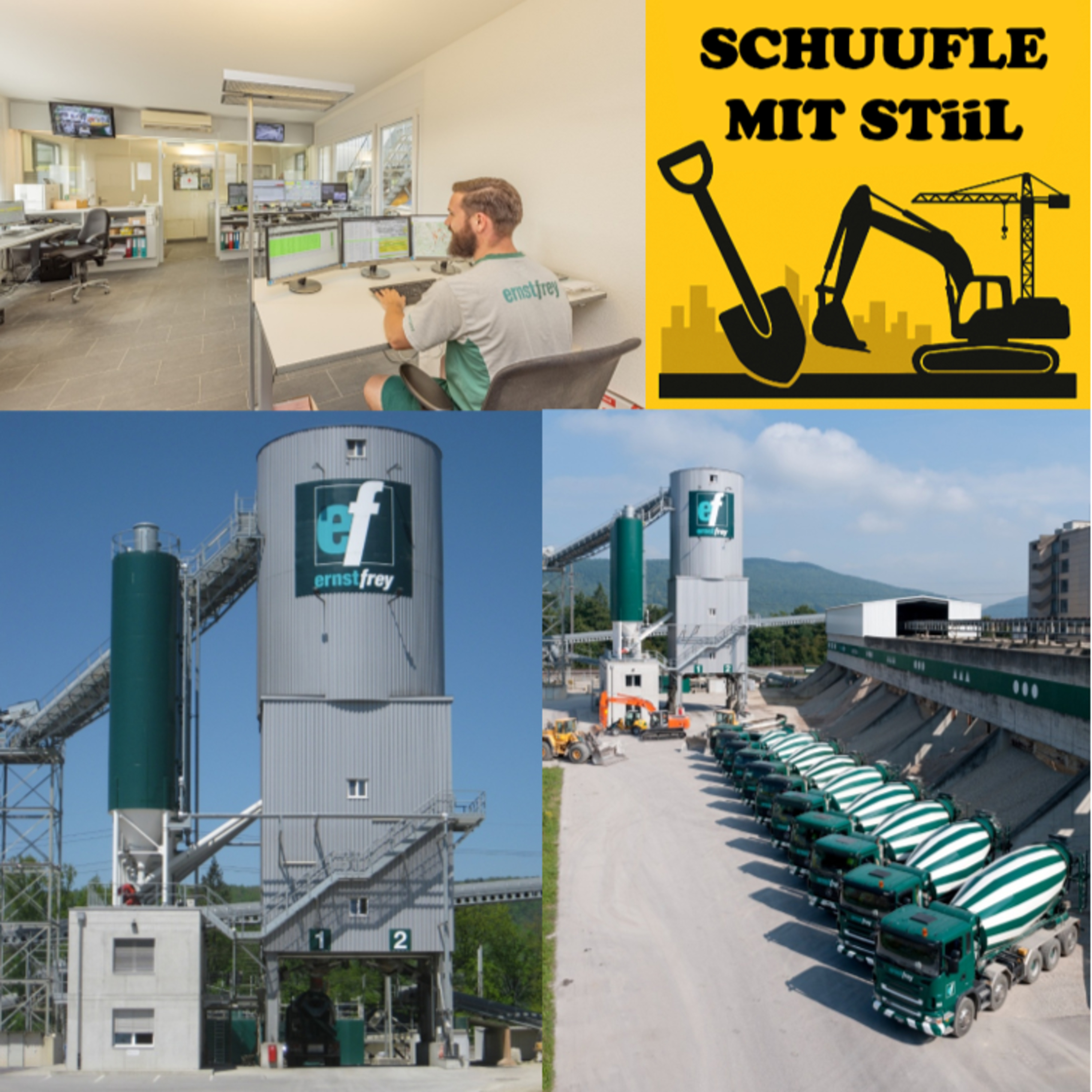 13. Dreie und mische, so kunnt der Beton ufd Baustell