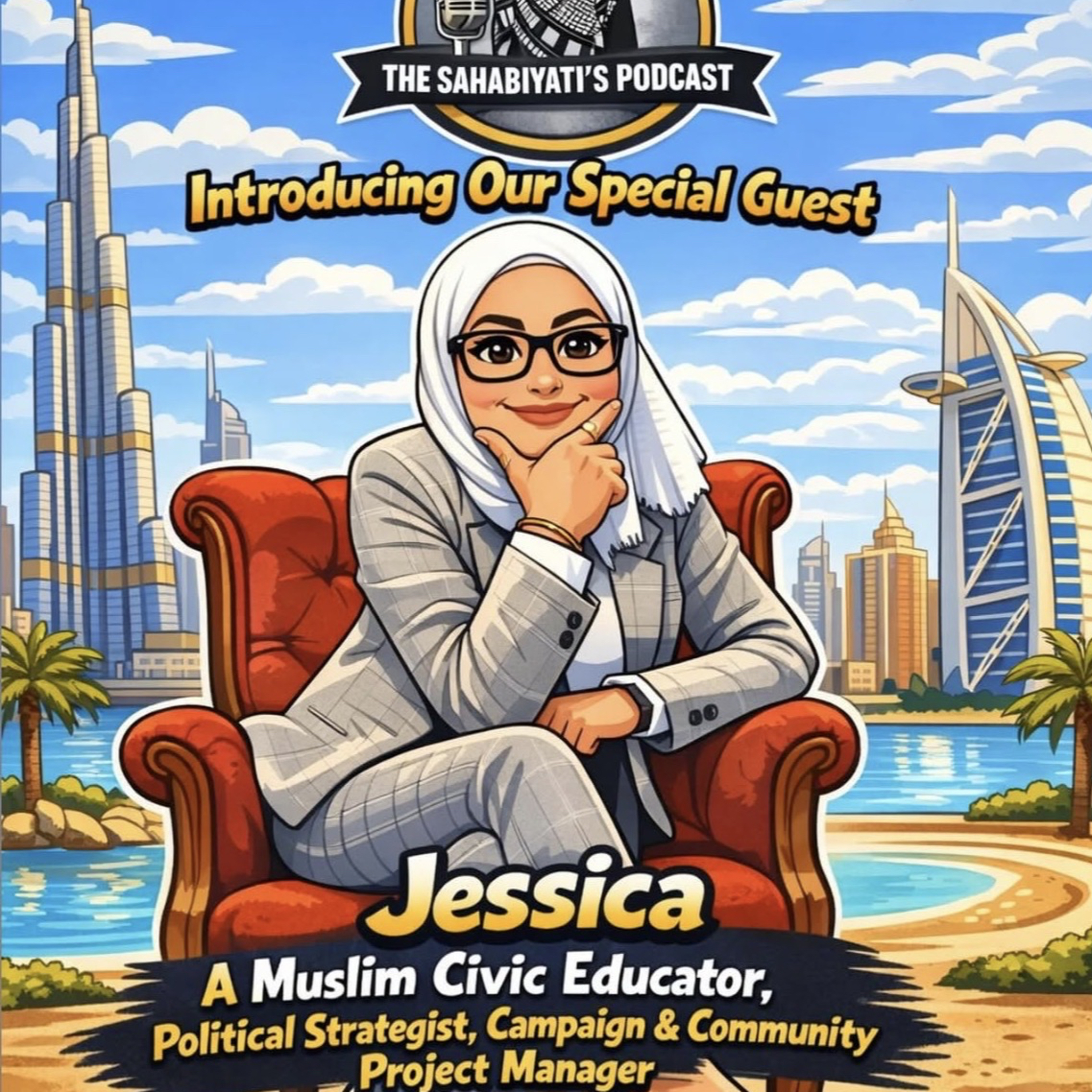 “Muslim Hijabi Civic Educator, Political Strategist, Campaign & Community Project Manager.” *Ep 70* episode artwork
