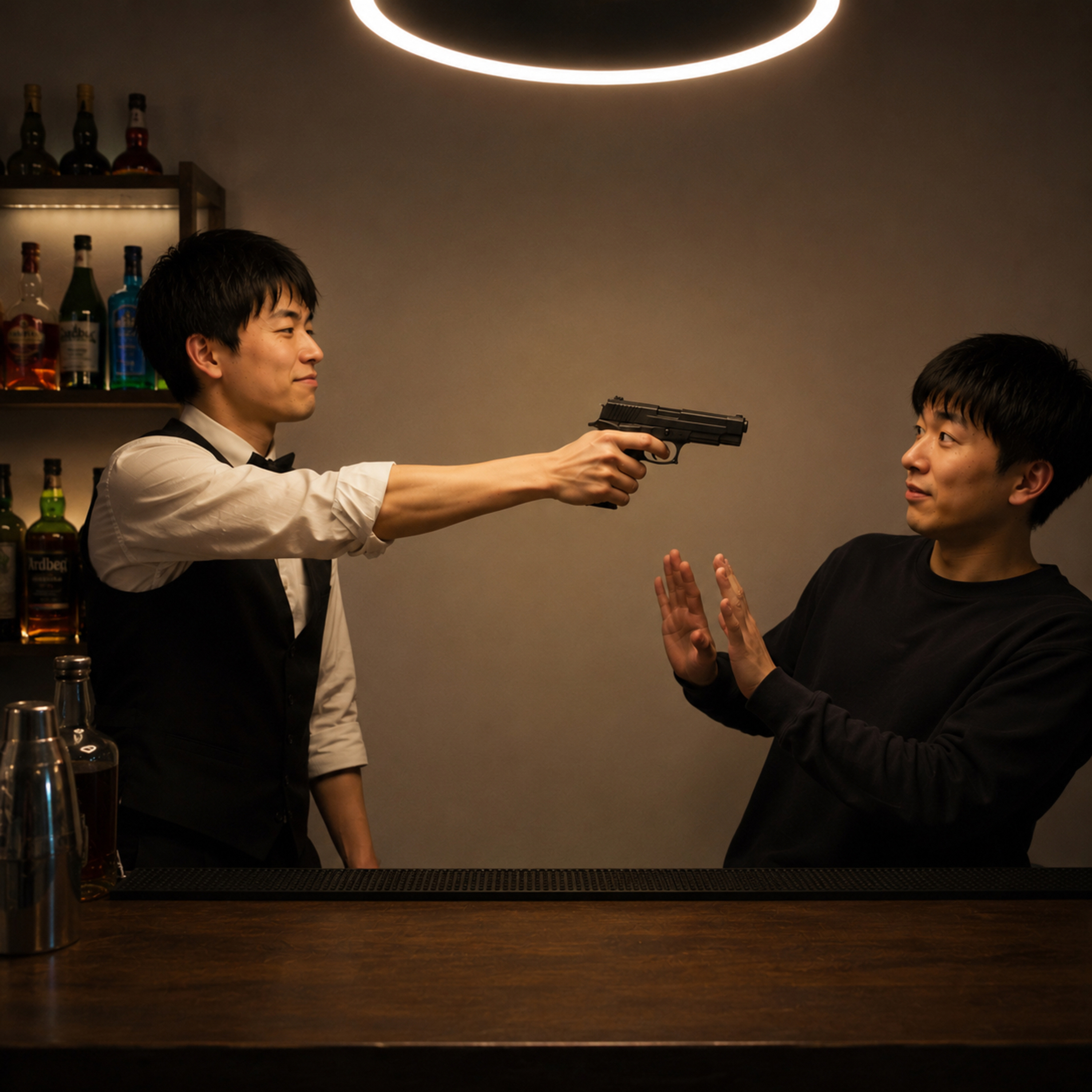 男と銃とウミガメと