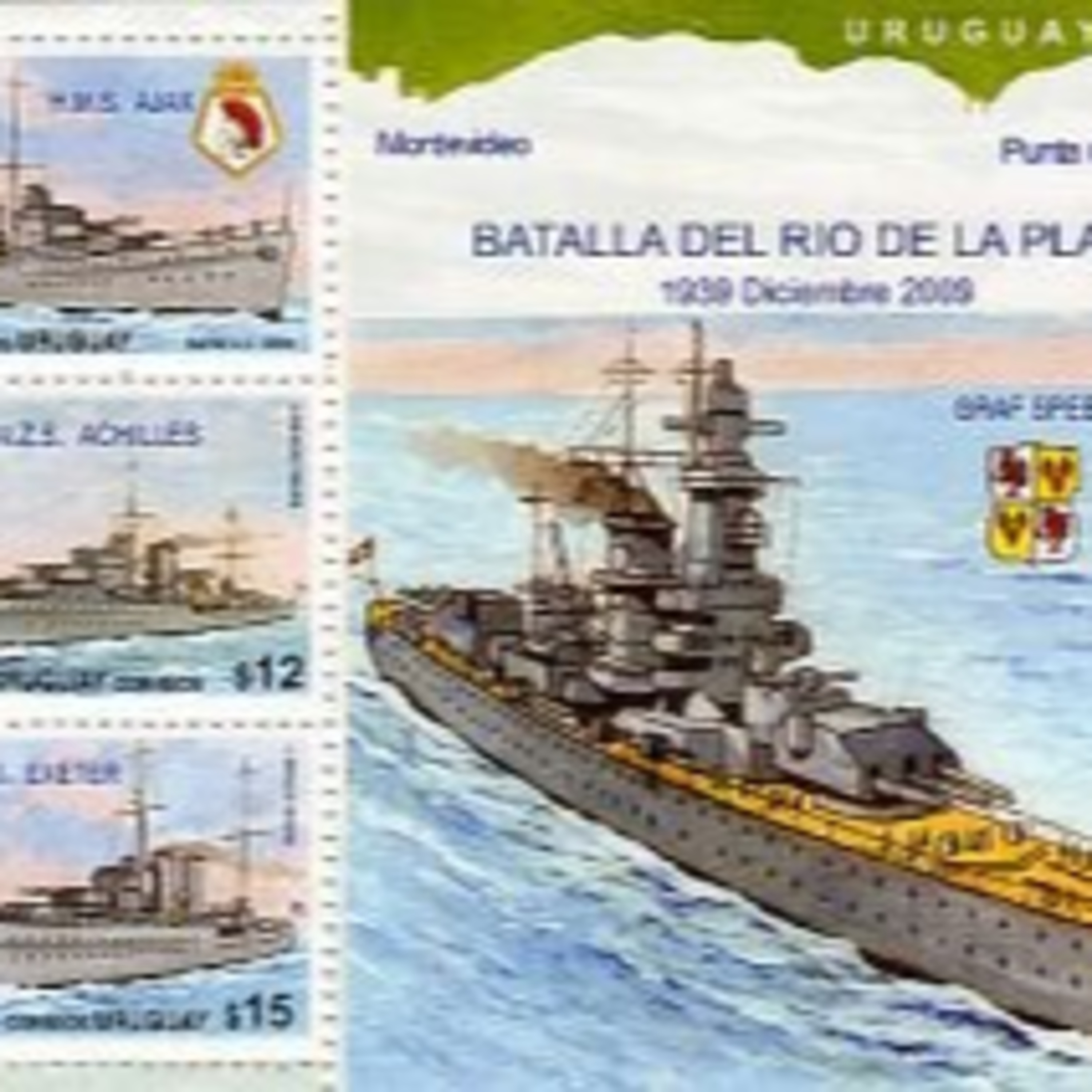 The River Plate battle/Graf Spee episode artwork