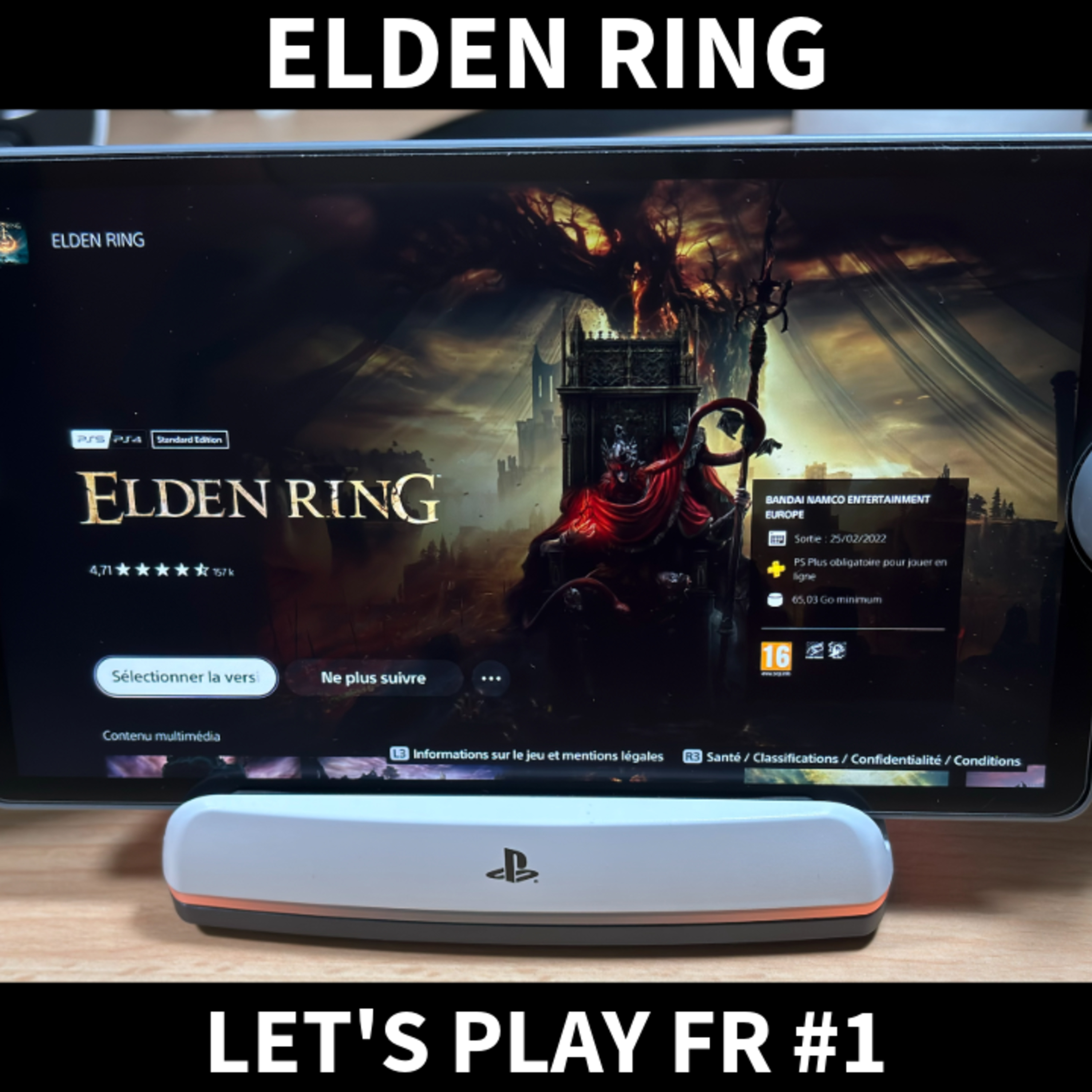 Let's play FR #1 ELDEN RING sur PlayStation Portal episode artwork