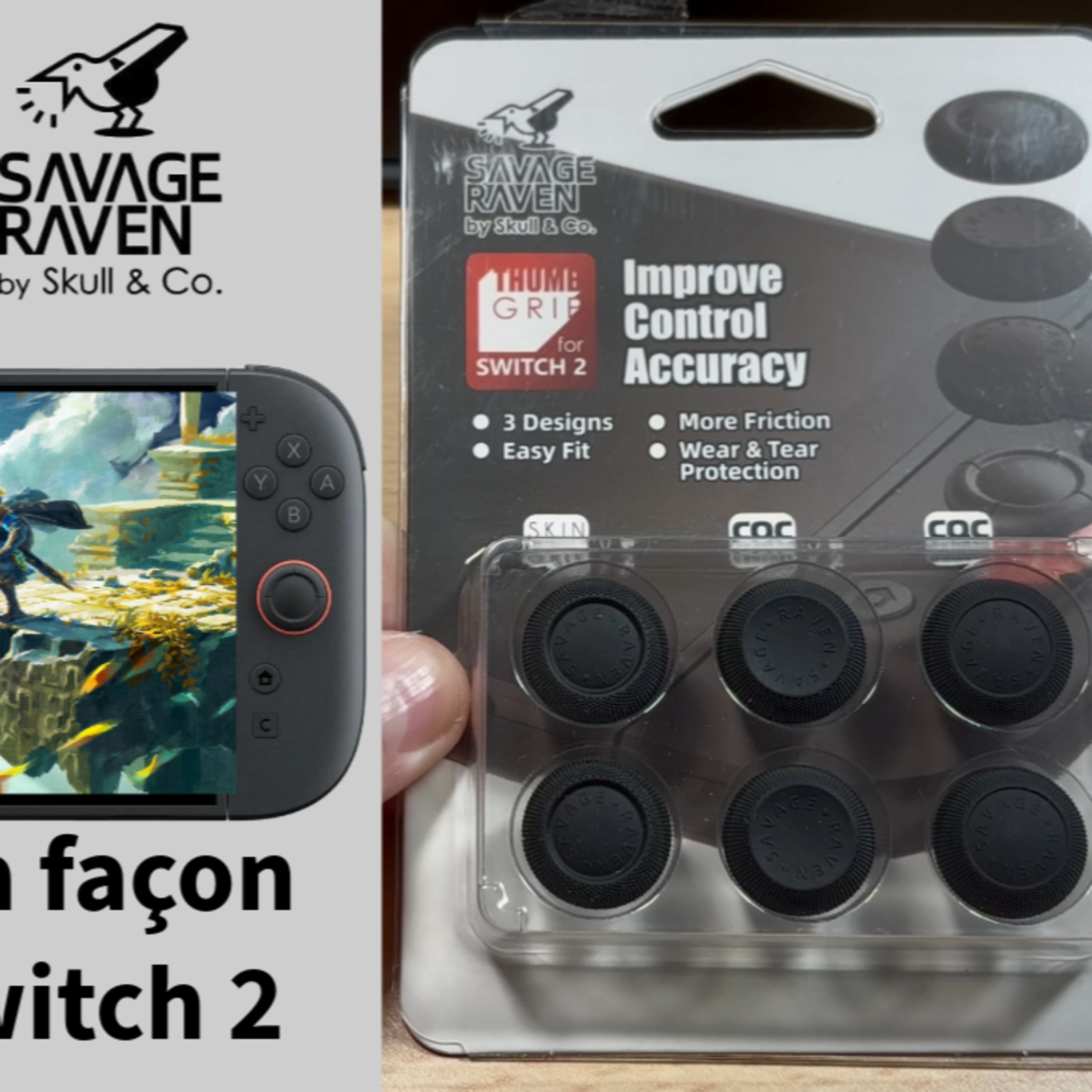 Ces Thumb Grip Savage Raven changent tout ! Protections de capuchons Joy-Con 2 (Skull & Co.) episode artwork