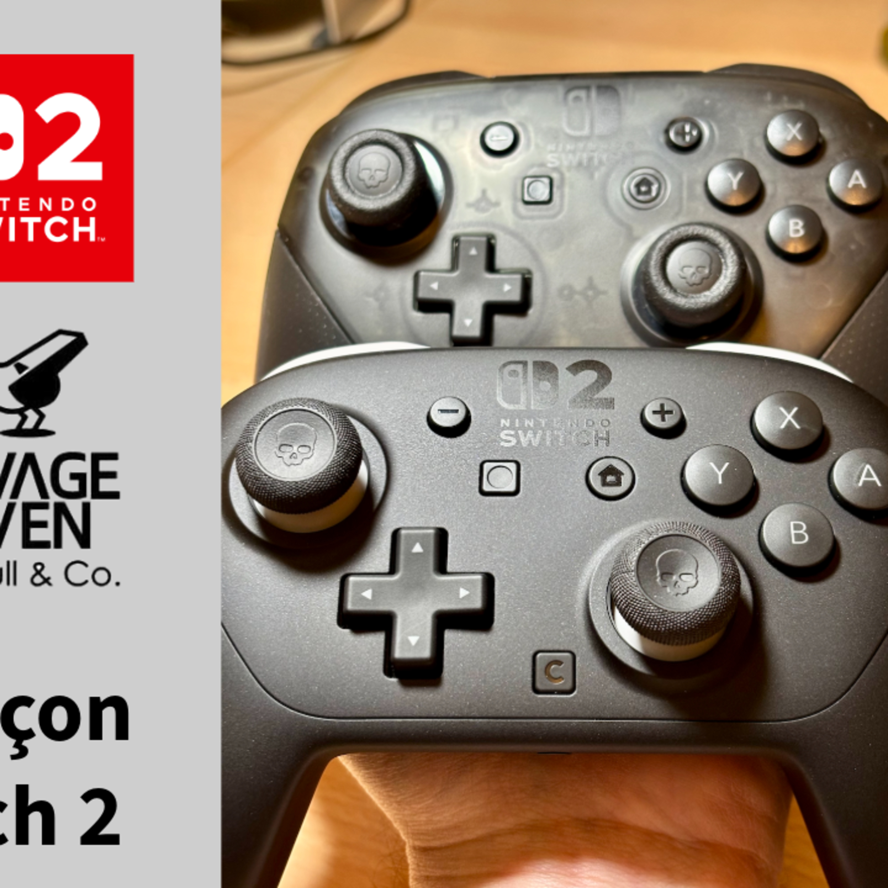 Ces Thumb Grip pour Manette Pro 2 vont transformer votre Switch 2 (Savage Raven by Skull & Co.) episode artwork
