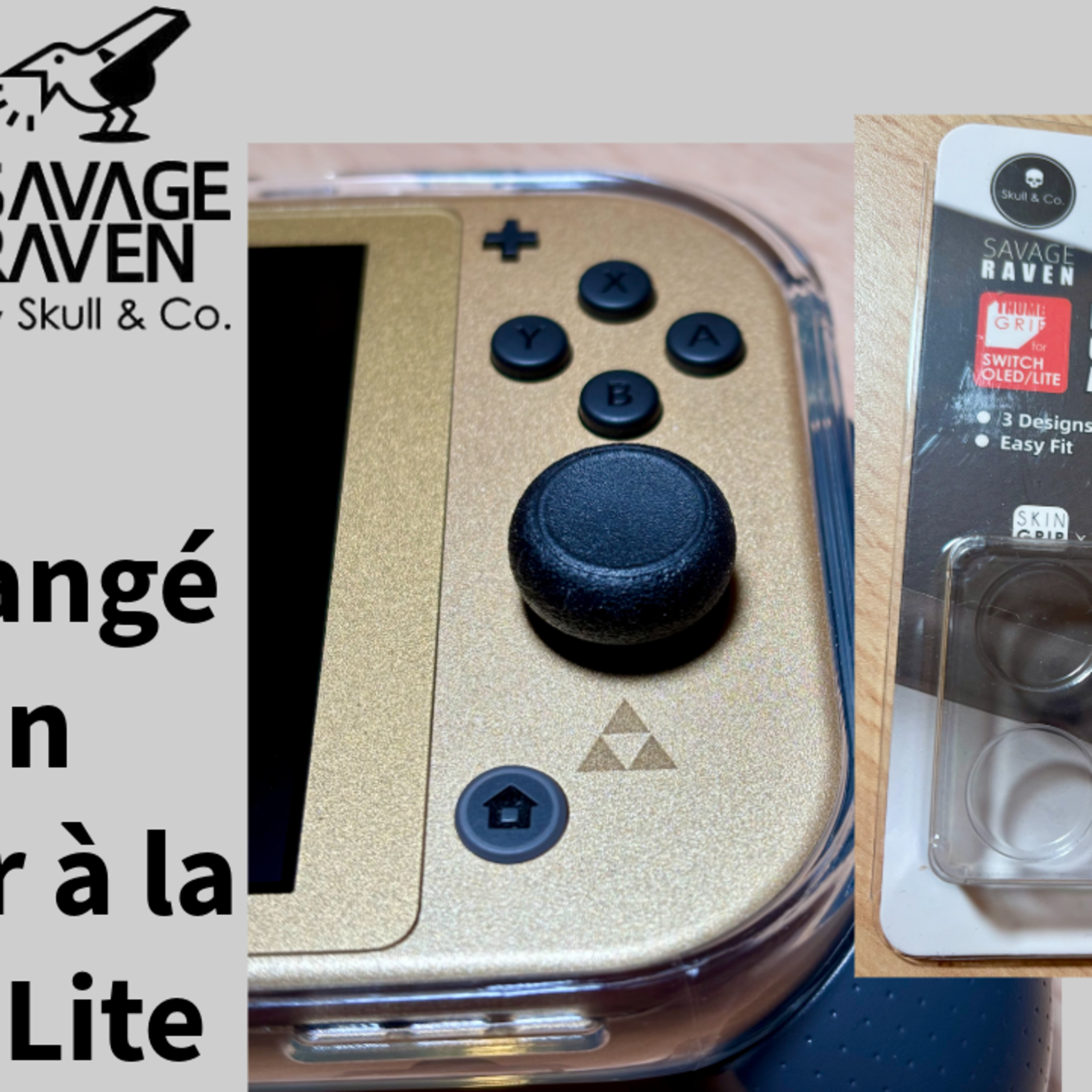 TEST Savage Raven Thumb Grip pour Joy-Con Switch Lite by Skull & Co. episode artwork