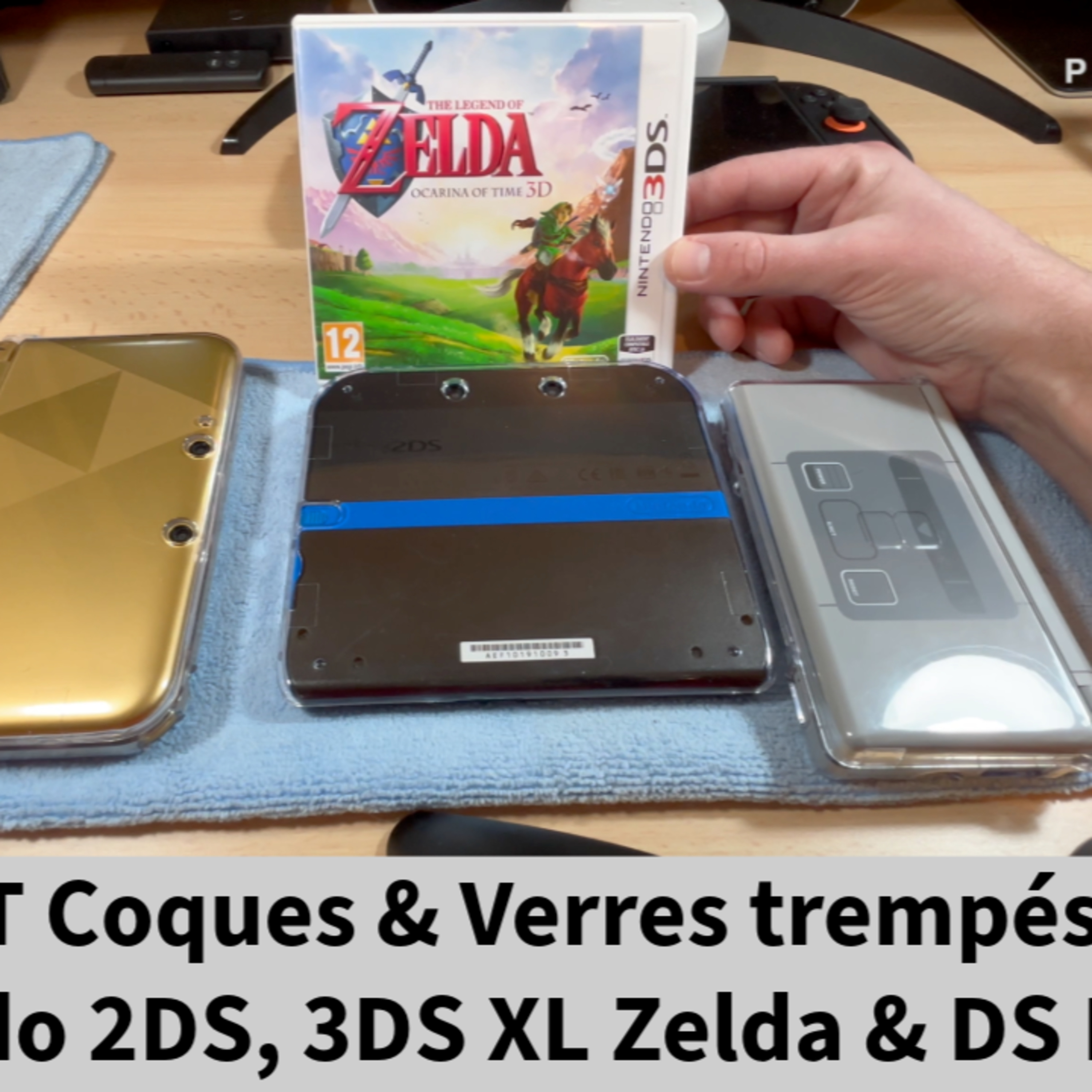 TEST Coques & Verres trempés Nintendo 2DS, 3DS XL Zelda & DS Lite episode artwork