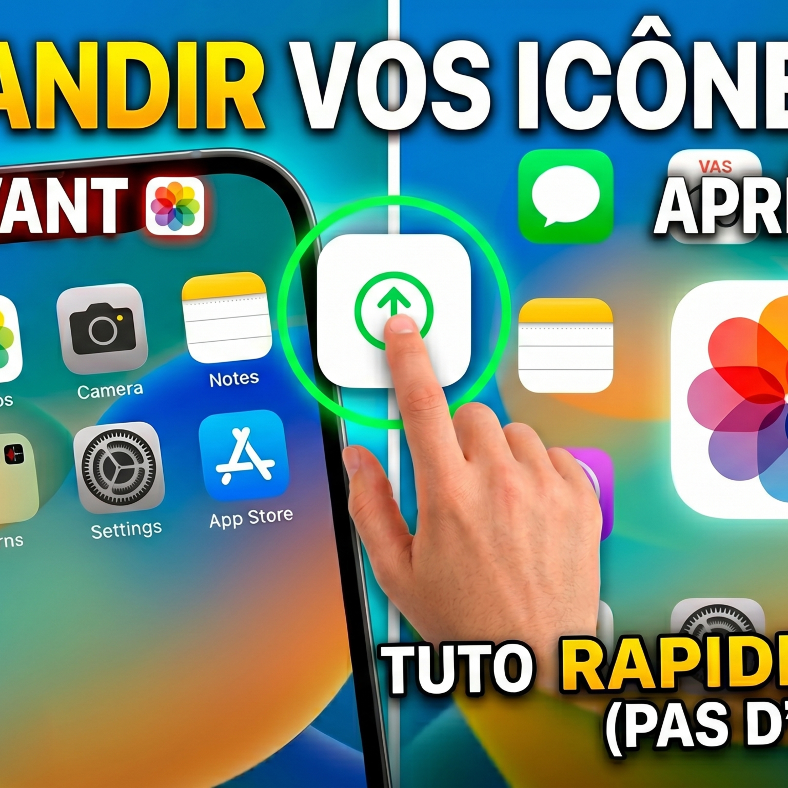 Comment agrandir les icônes des apps sur iPhone & iPad ! 🍏 episode artwork