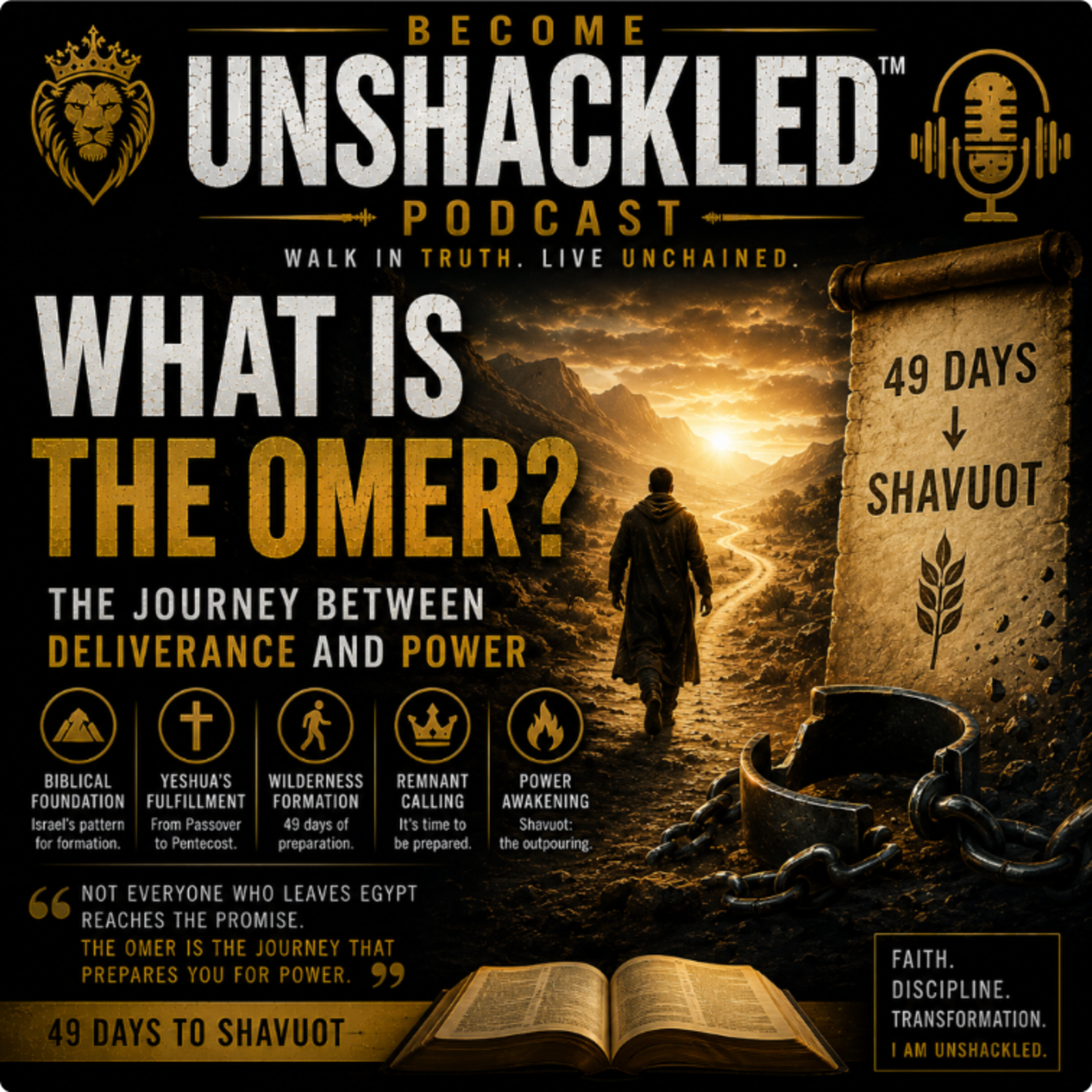 Become Unshackled™ Podcast | What Is the Omer? — Yahweh's Pattern of Formation episode artwork