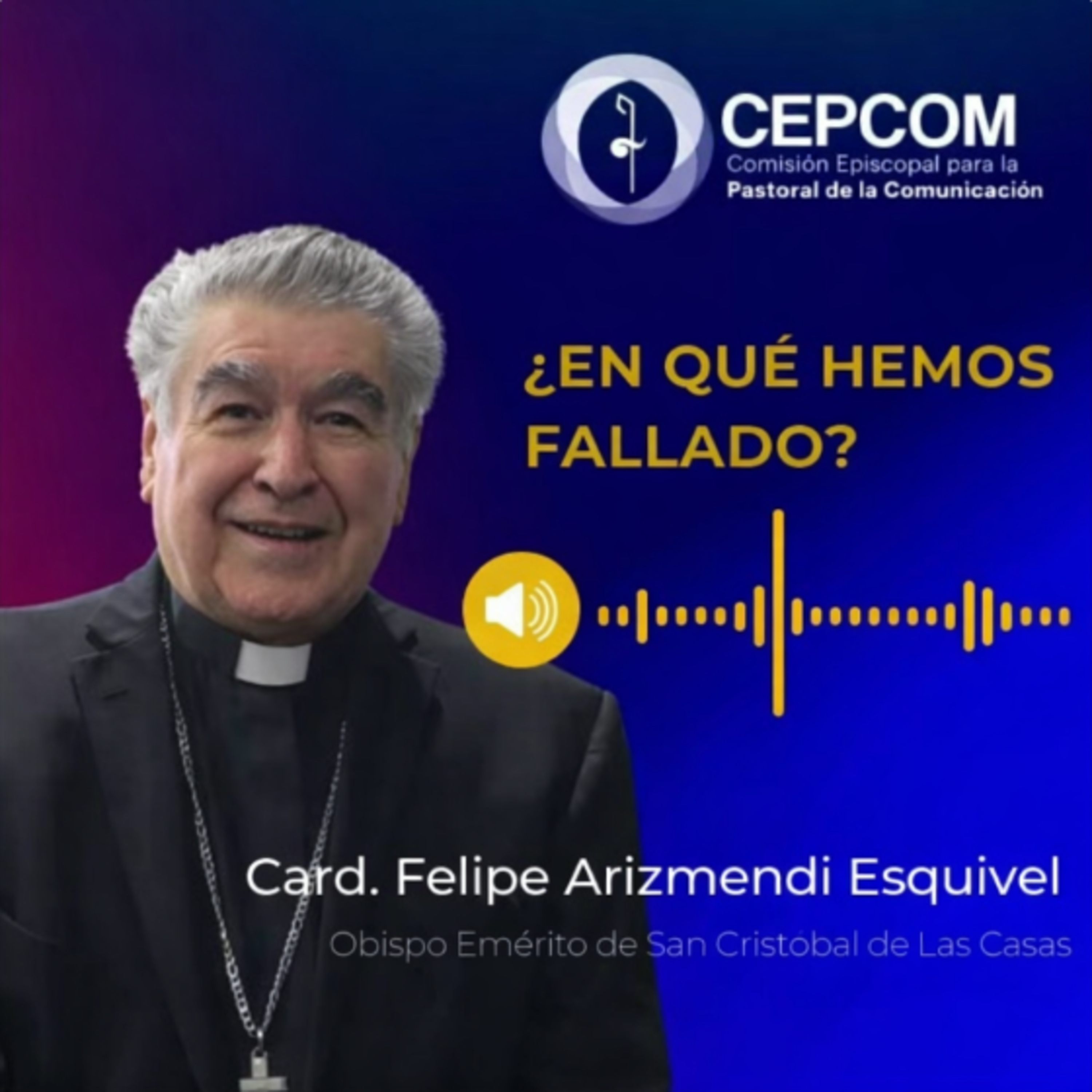 En que hemos fallado?
Reflexión 
Cardenal Felipe Arizmendi Esquivel
obispo emerito 
CEPCOM
 episode artwork