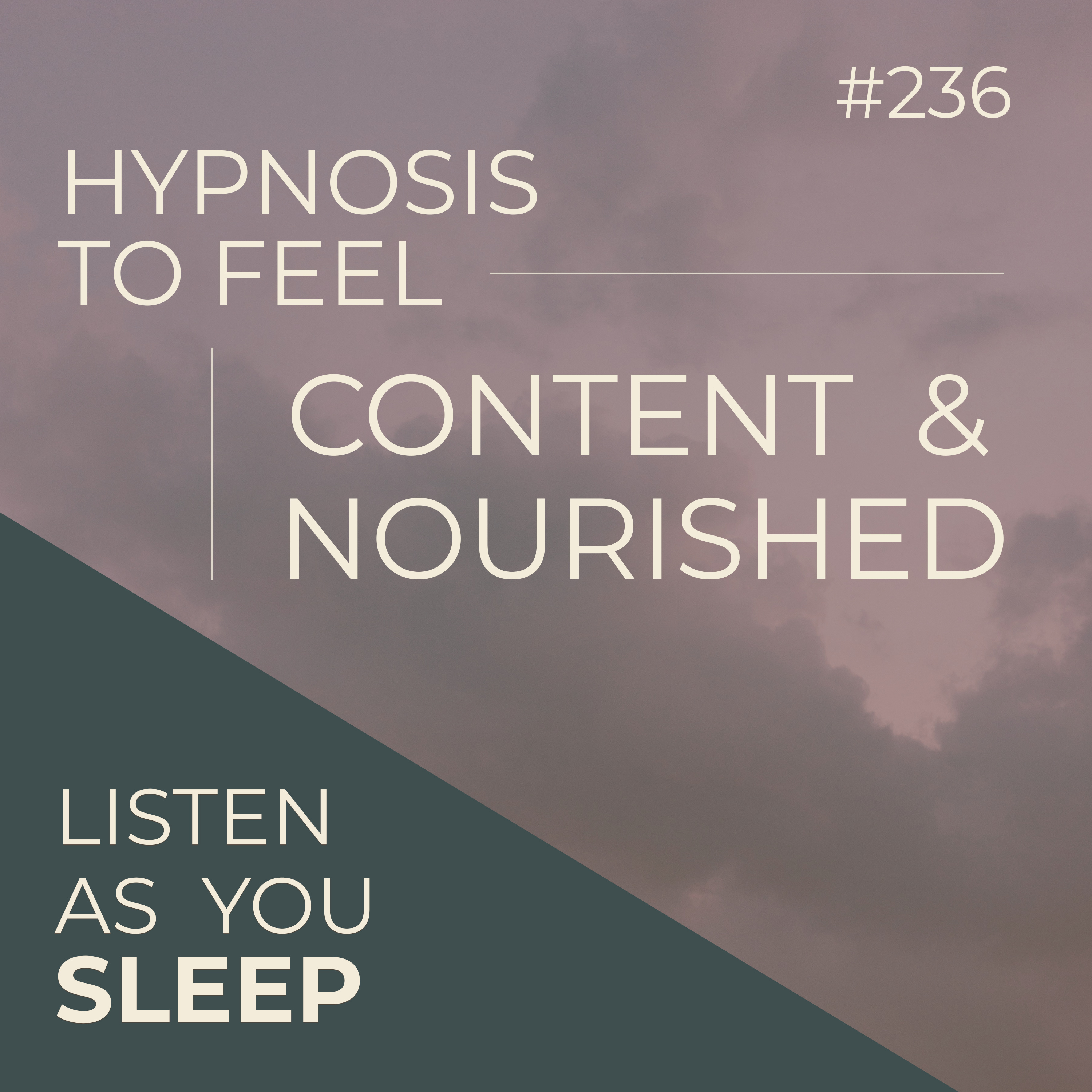 Hypnosis to Feel Content & Nourished | Directive Hypnosis | Seer Sessions #236 episode artwork