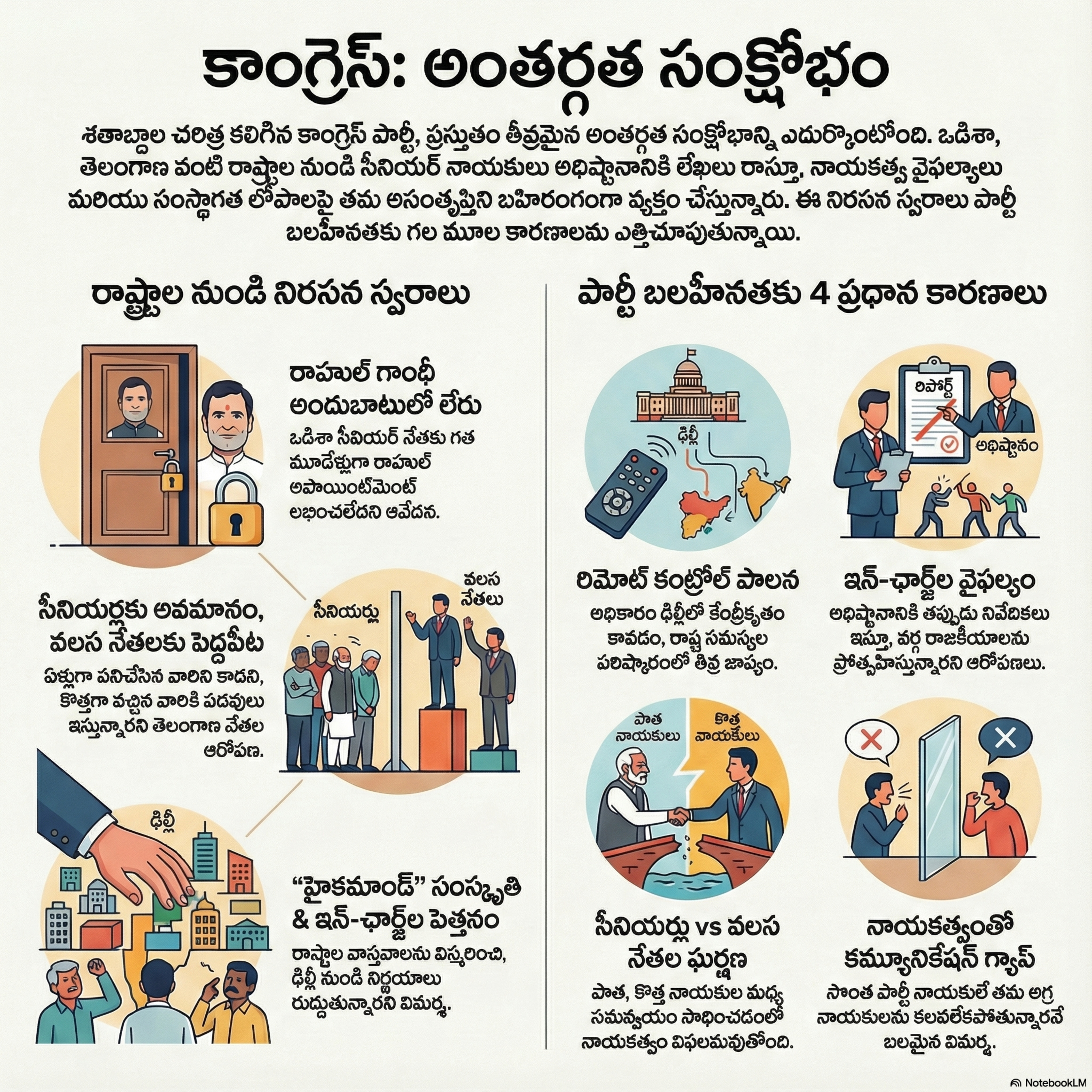 EP 38 రాహుల్ మౌనం, ఖర్గే వయసు: కాంగ్రెస్ పతనం అంచున ఉందా? - ఒక విశ్లేషణ. episode artwork