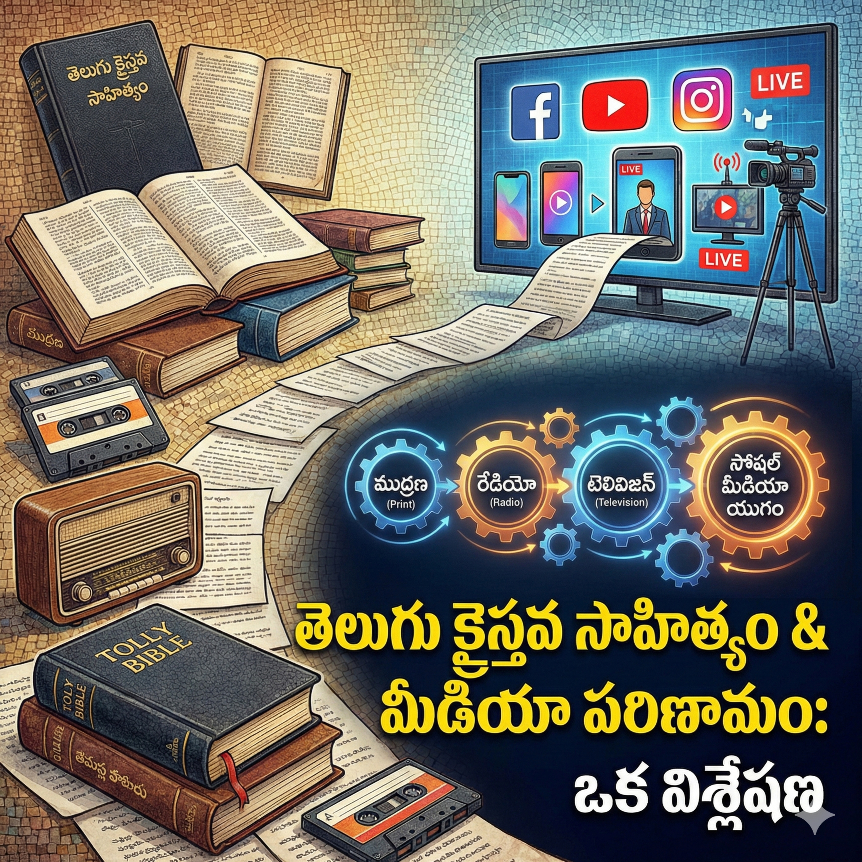 EP 59 తెలుగు క్రైస్తవ సువార్త ప్రయాణం: ముద్రణ నుండి డిజిటల్ విప్లవం వరకు! 25 ఏళ్ల పరిణామాలపై విశ్లేషణ episode artwork