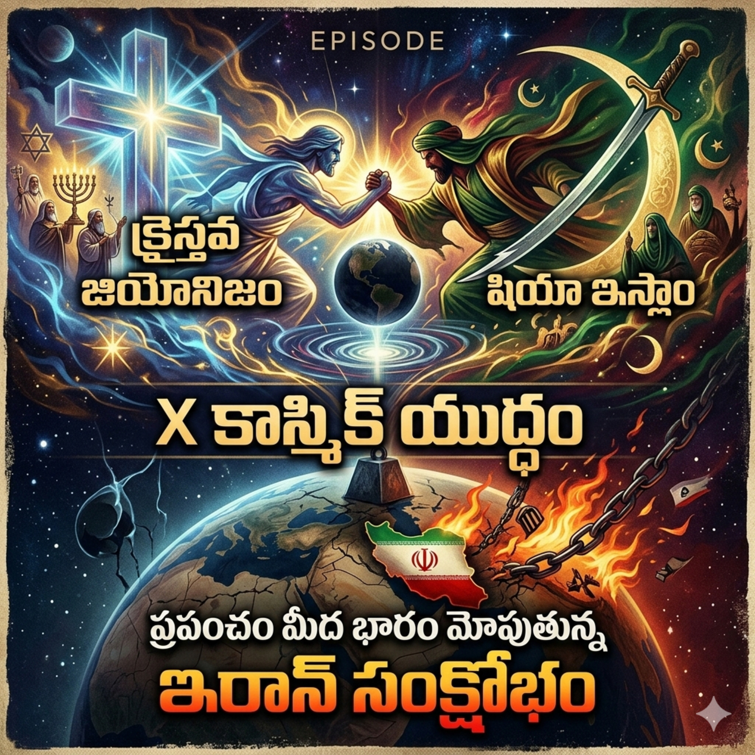 EP 92: క్రైస్తవ జియోనిజం X షియా ఇస్లాం = కాస్మిక్ యుద్ధం…ఇరాన్ సంక్షోభం…ప్రపంచంపై పెను భారం episode artwork