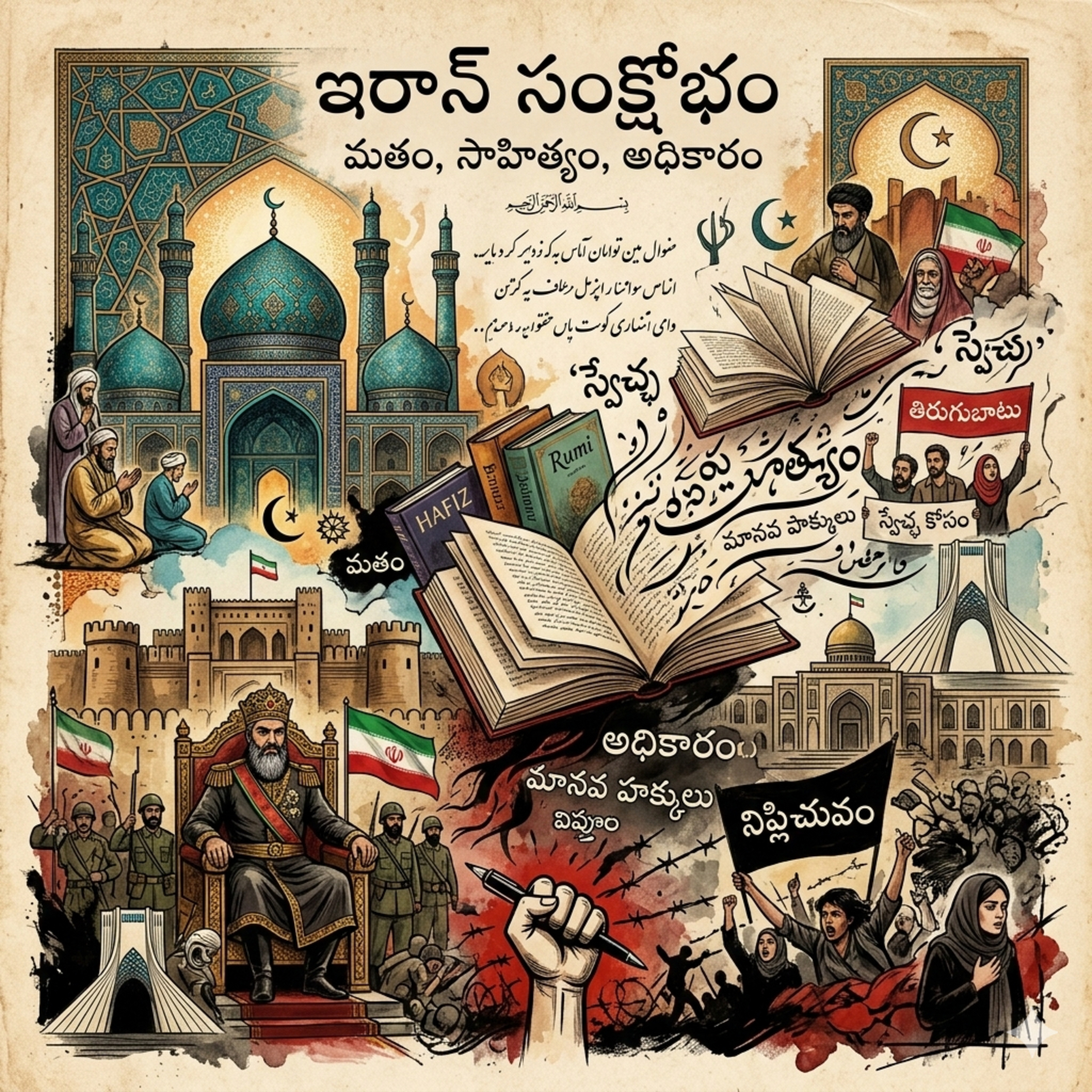 EP 95: ఇరాన్ సంక్షోభం వెనుక మతం సాహిత్యం అధికారం  episode artwork