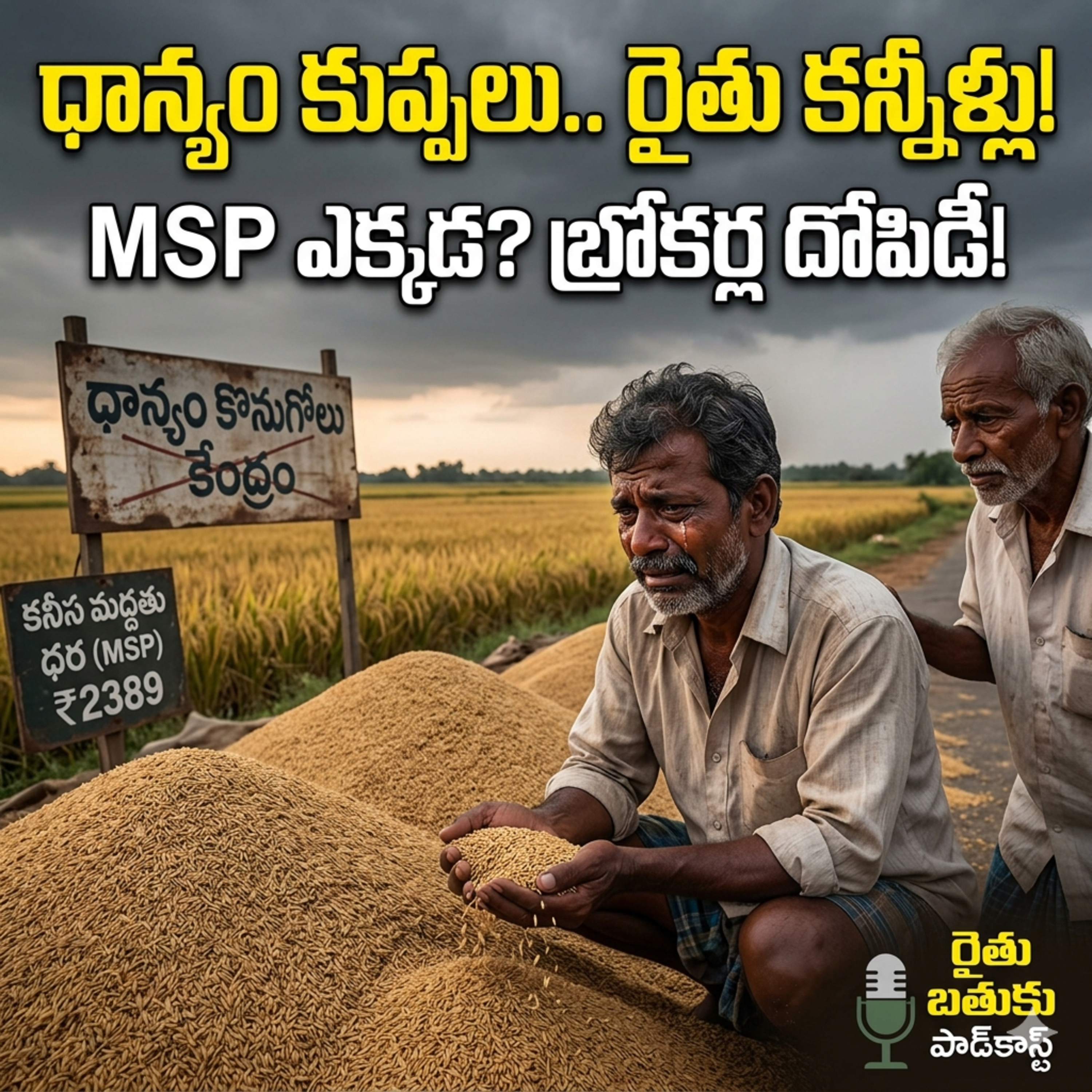 EP 130: ధాన్యం కొనుగోళ్లలో లోపాలు దళారుల దోపిడి స్కామ్  episode artwork