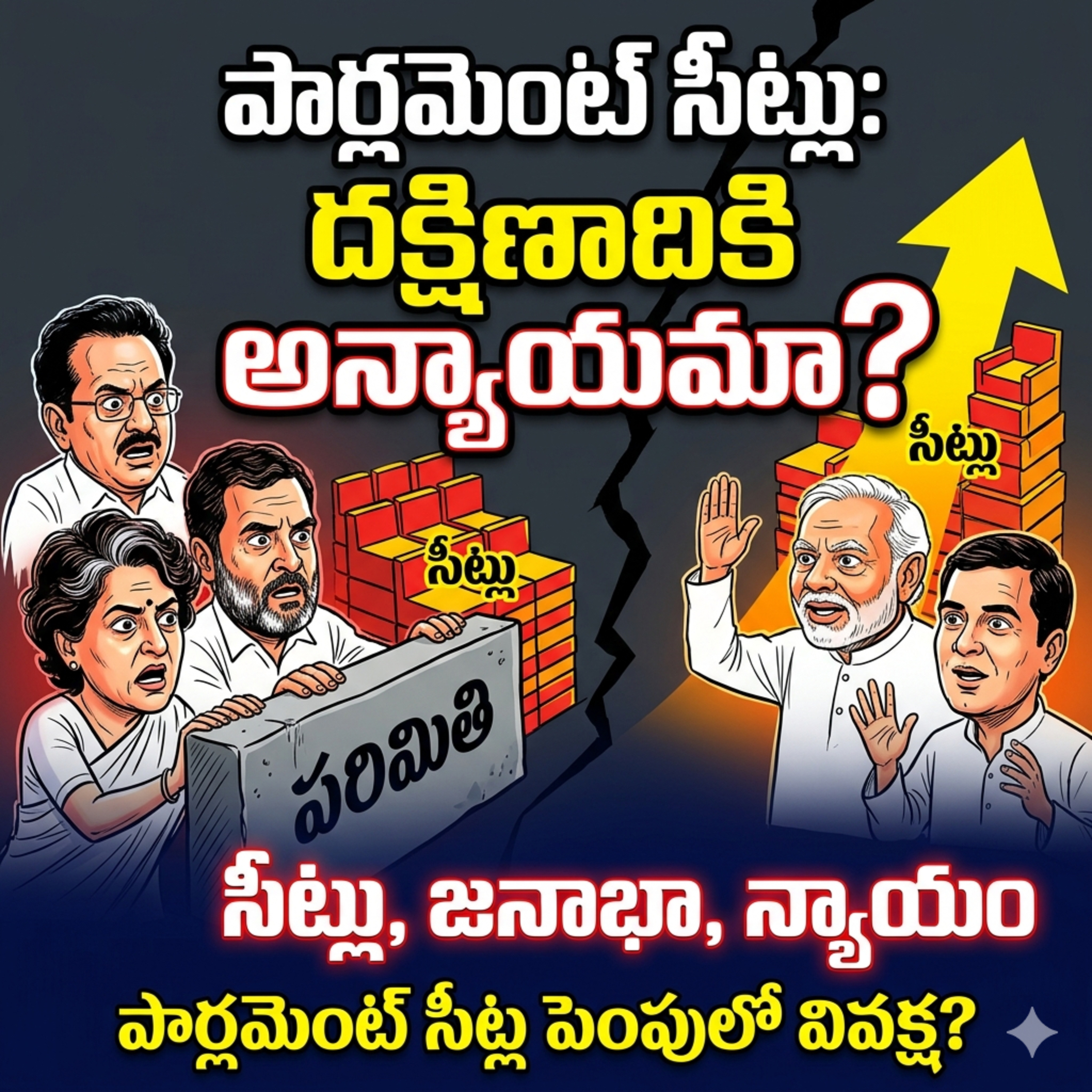 EP 136: పార్లమెంట్ సీట్ల పెంపు: దక్షిణాది రాష్ట్రాలకు న్యాయమా? అన్యాయమా?  episode artwork