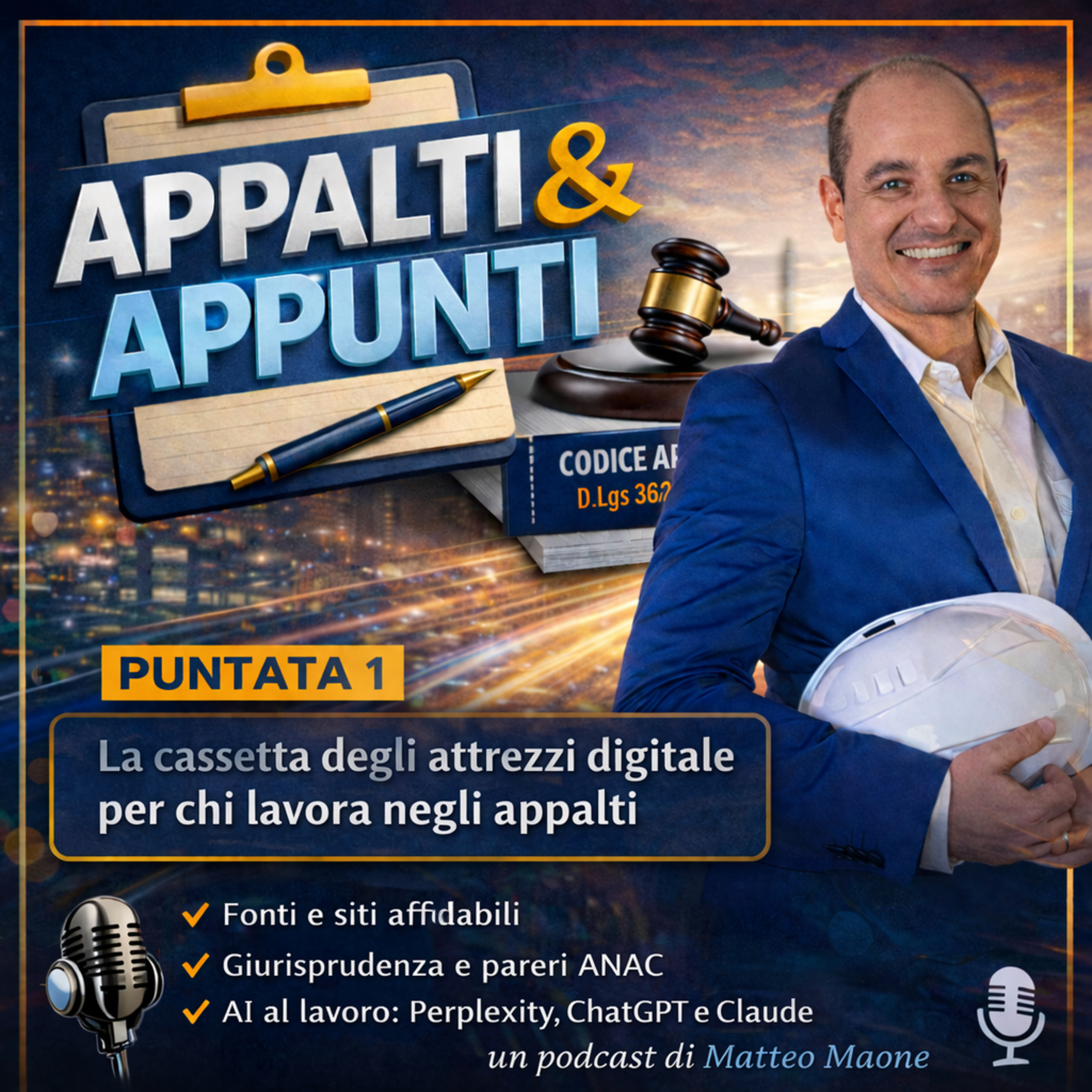 🎙️ Puntata 1 – La cassetta degli attrezzi digitale per chi lavora negli appalti episode artwork