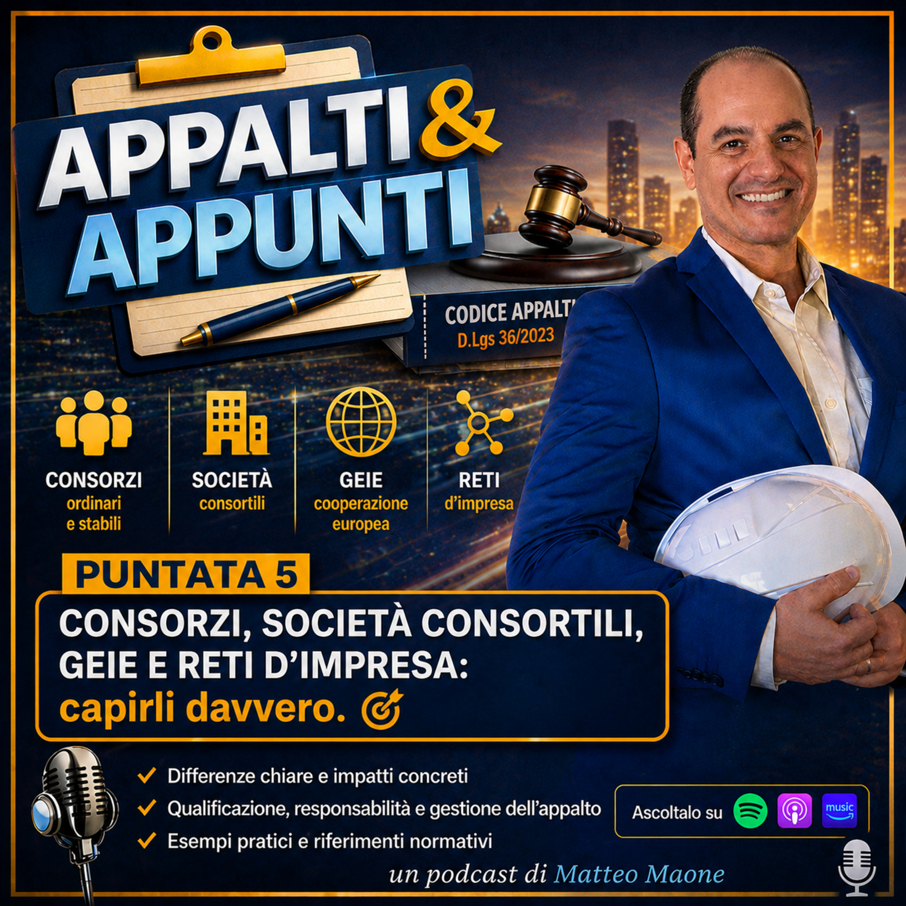 🎙️ Puntata 5 – Consorzi, società consortili, GEIE e reti d’impresa: capirli davvero episode artwork