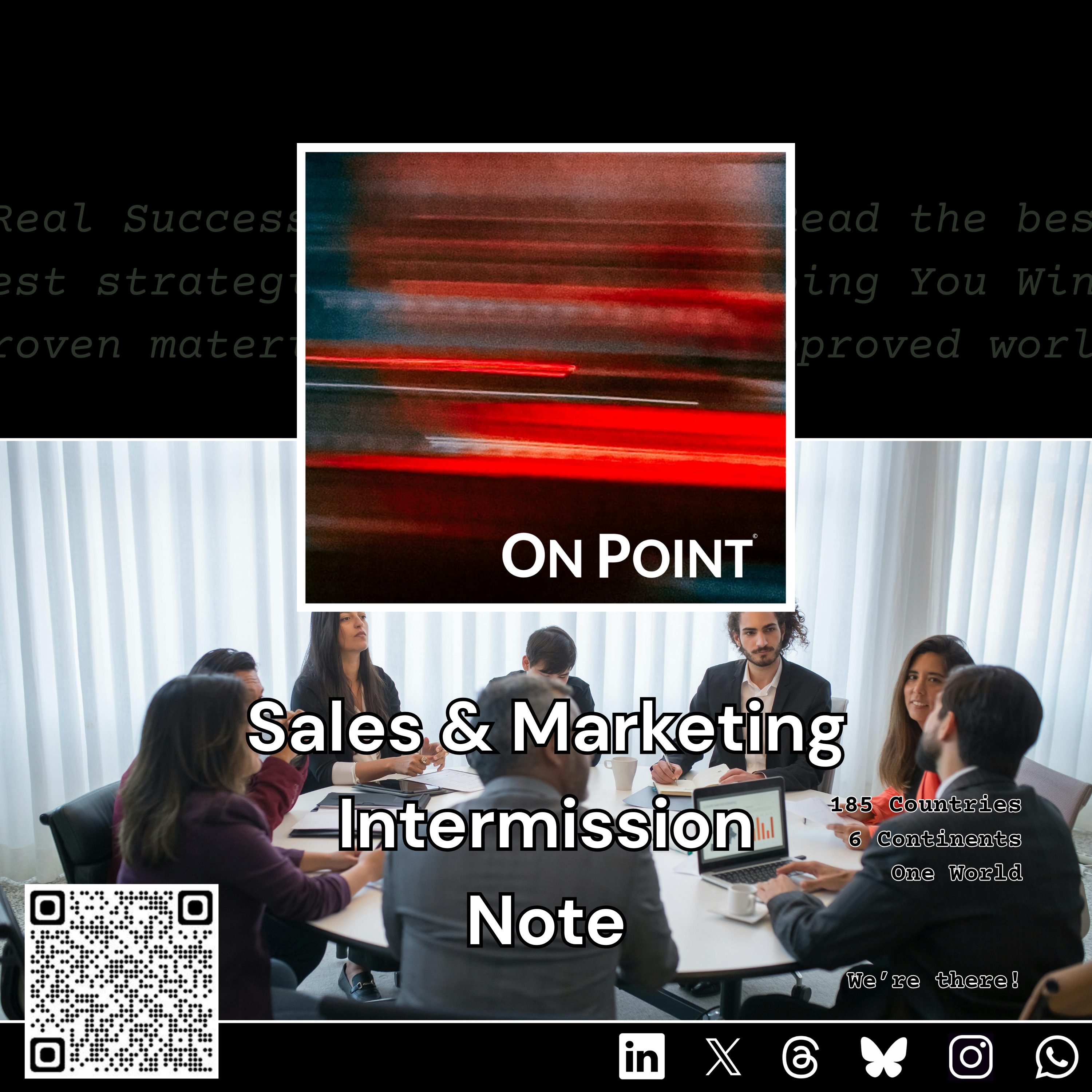 Sales and Sales Excellence On Point Podcast© - Sales and Marketing Intermission Note episode artwork