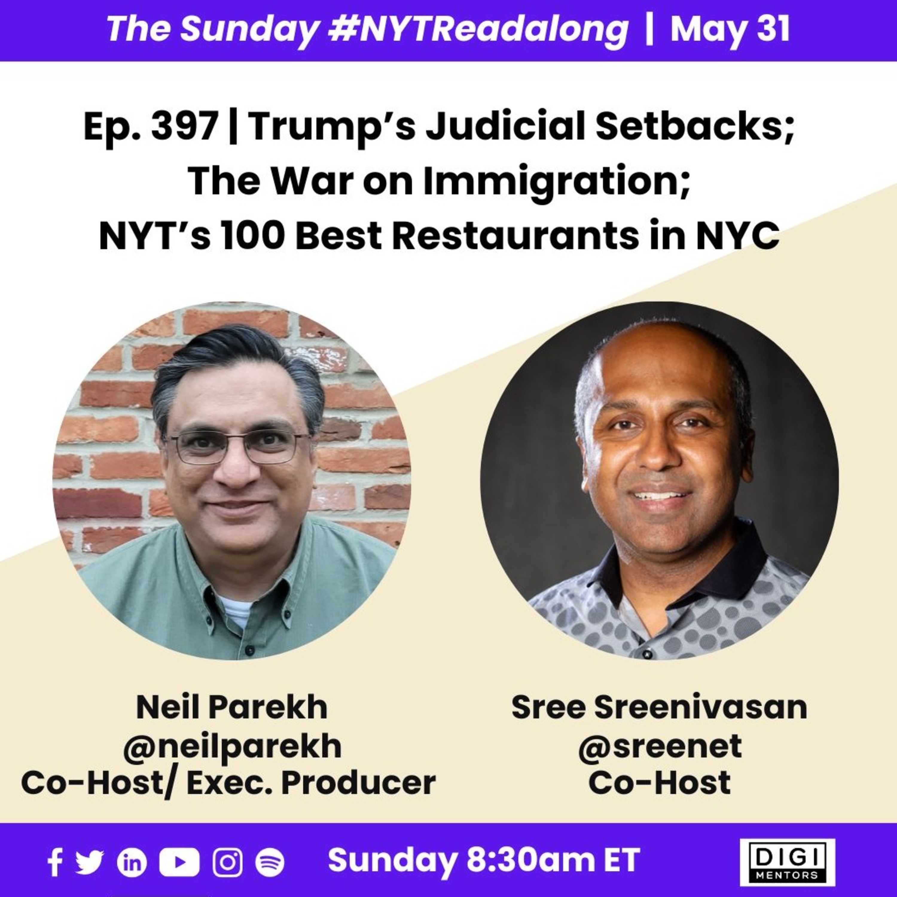 Ep. 397 - Trump's Judicial Setbacks, Immigration, NYC Best Restaurants episode artwork