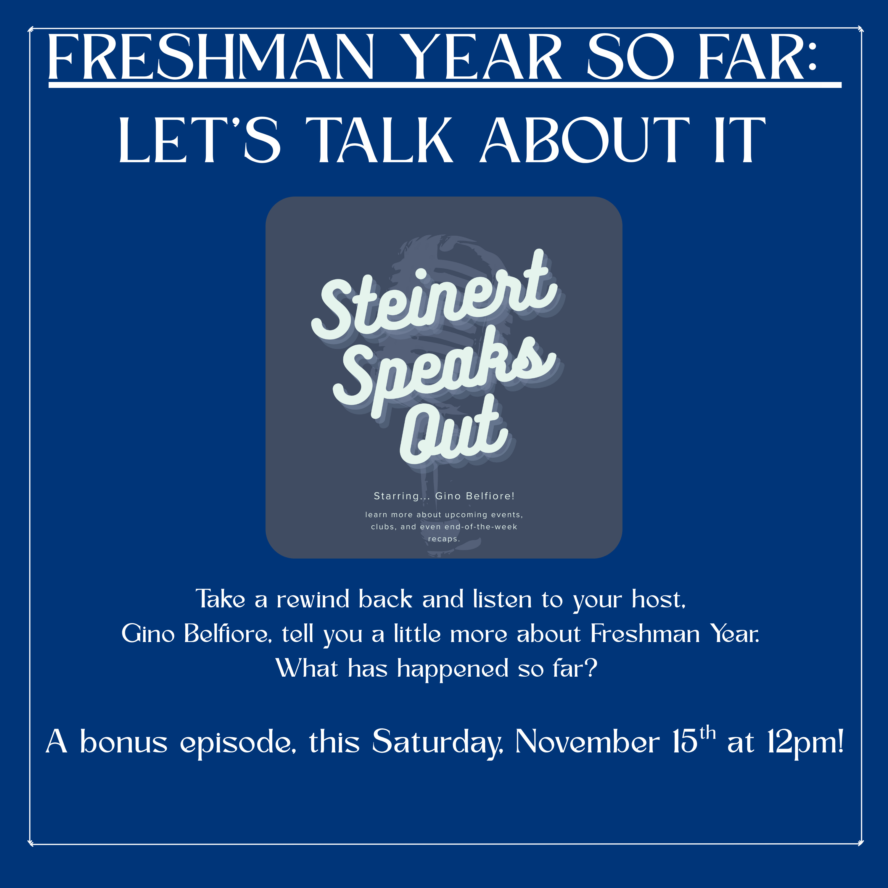 Bonus: Freshman Year So Far episode artwork