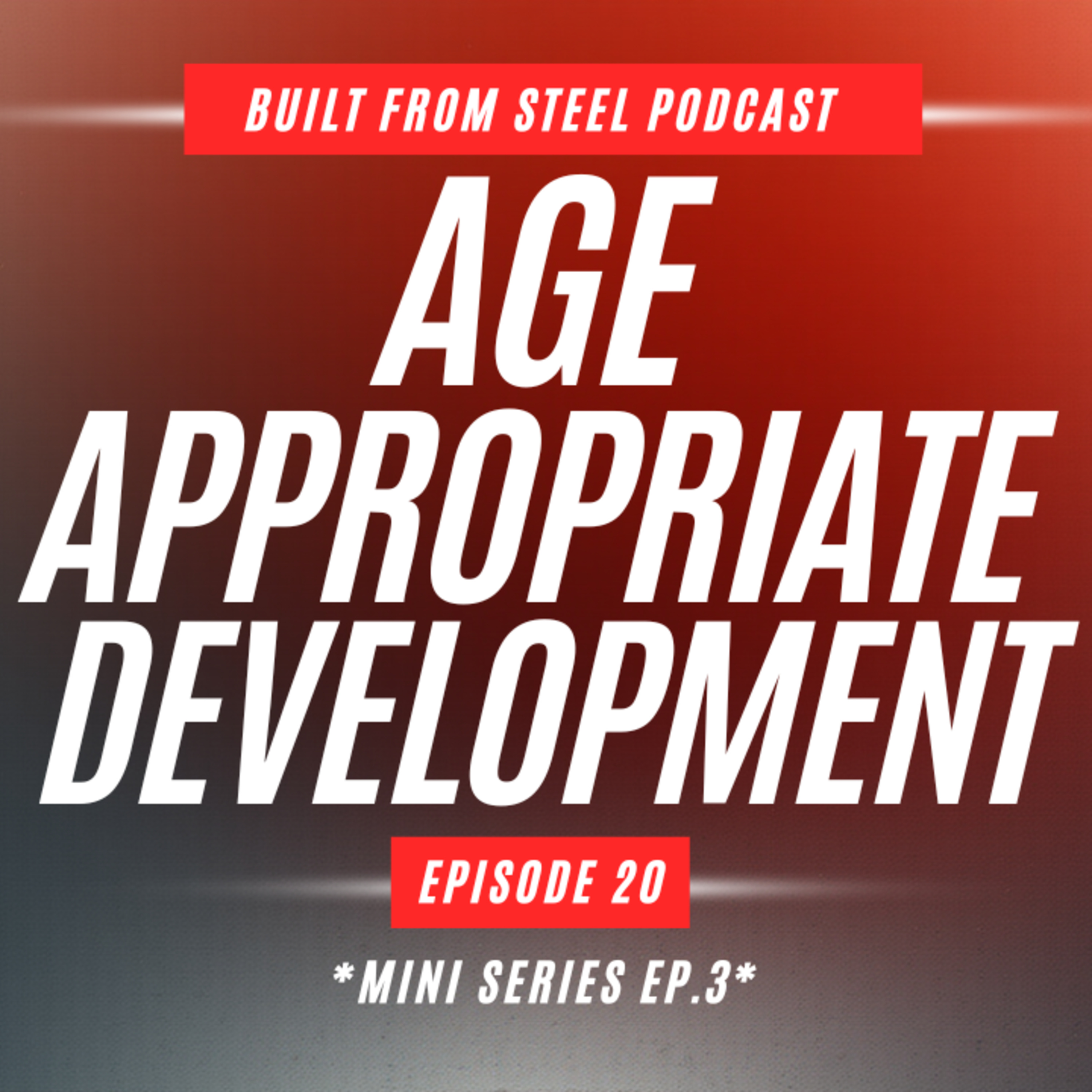 Ep.20 | Age Appropriate Development *Mini Series Ep.3* - Built From Steel Podcast