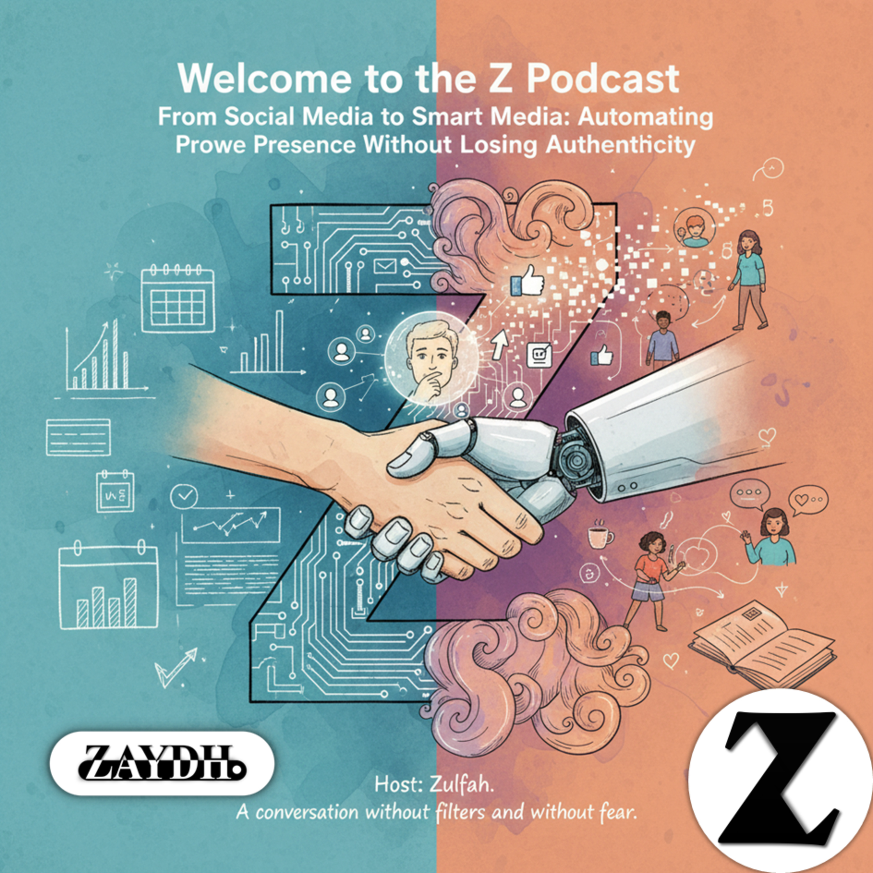 From Social Media to Smart Media: How ZAYDH.com Empowers Authentic Personal Branding with Automation | Z Podcast by ZAYDH.com & Founder Zayd Haji episode artwork