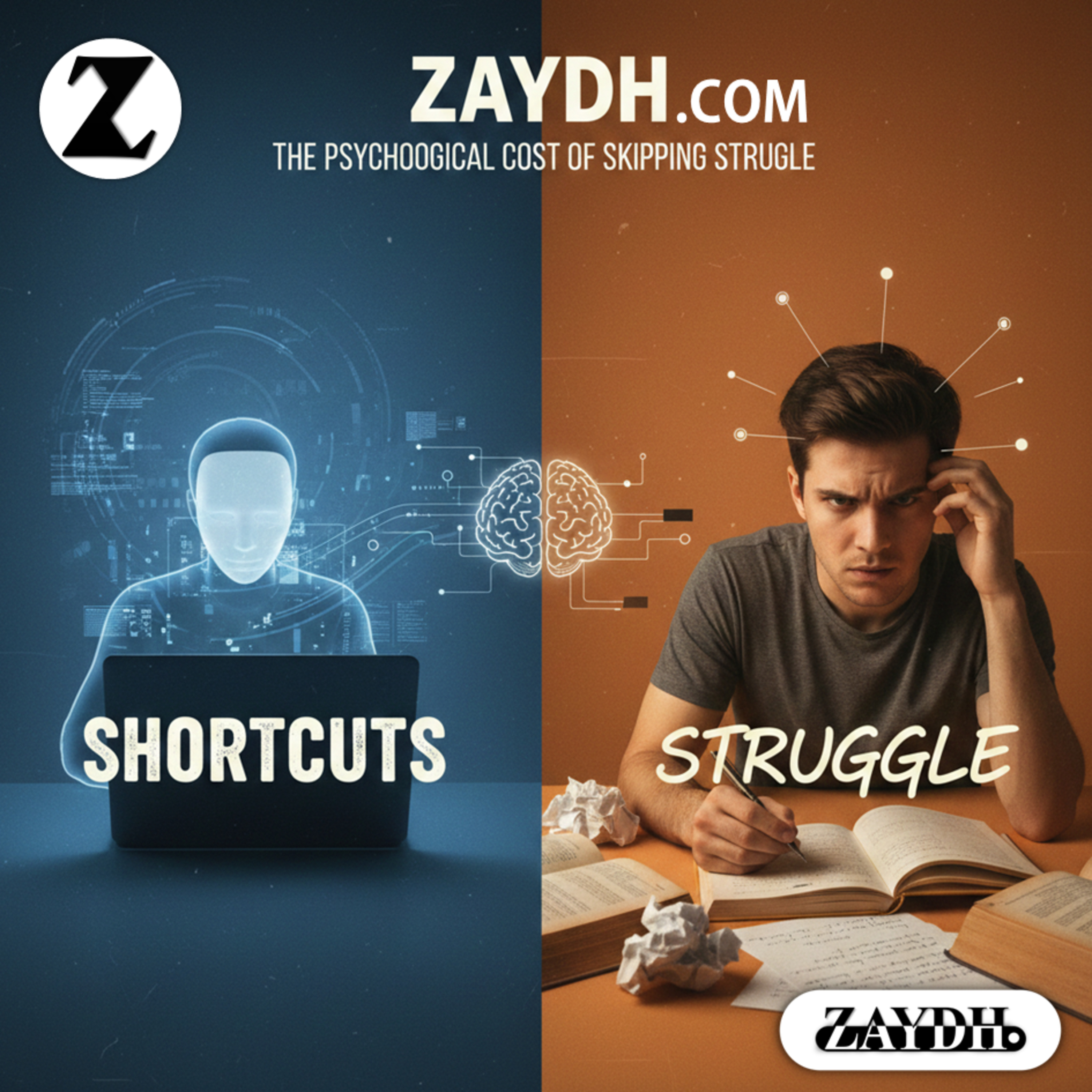 AI, Your Brain & The Cost of Convenience — Z Podcast by Zayd Haji | ZAYDH.com Digital Identity, Student & Professional Growth & Productivity Platform episode artwork