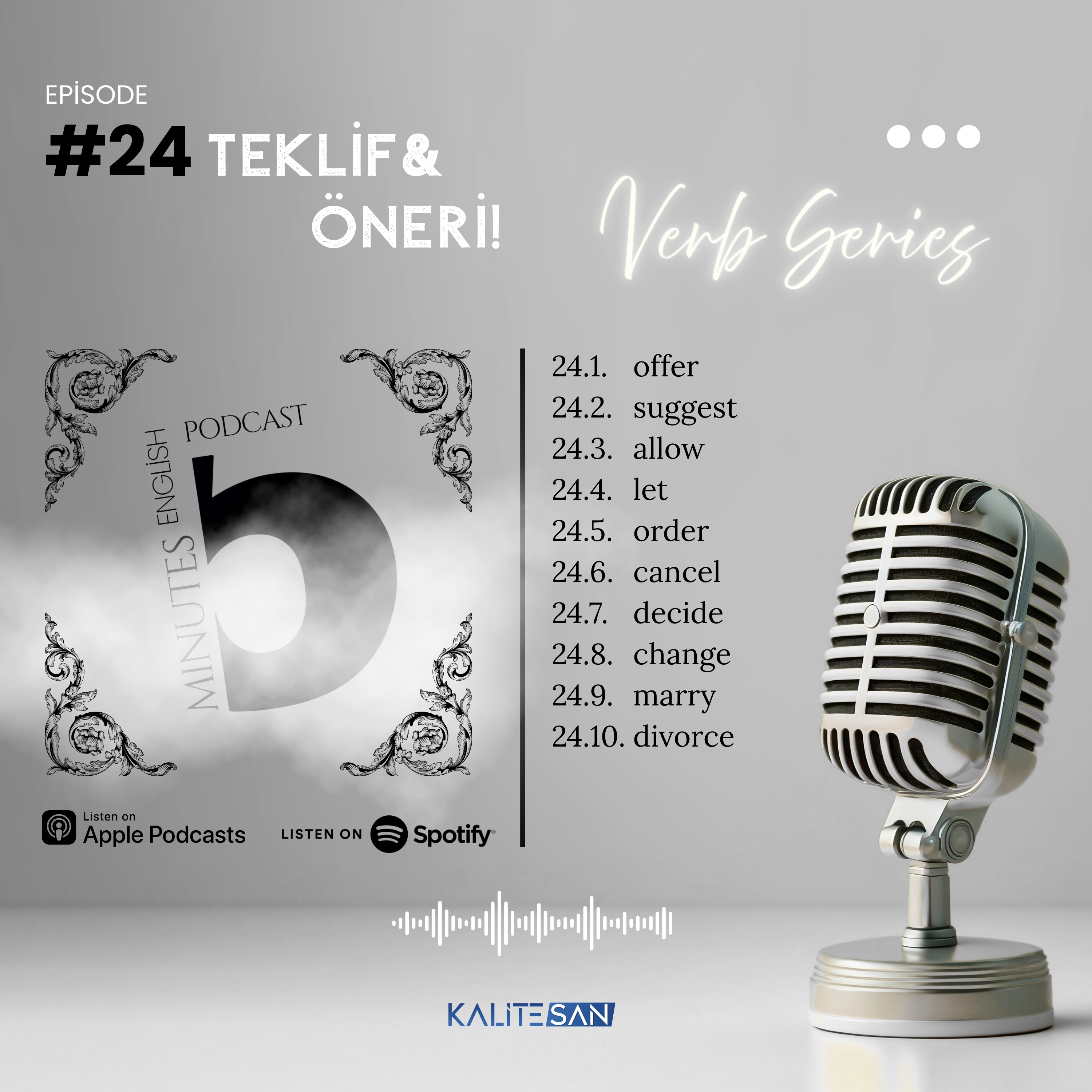 Verb Series- Episode #24– Teklif & Öneri! episode artwork