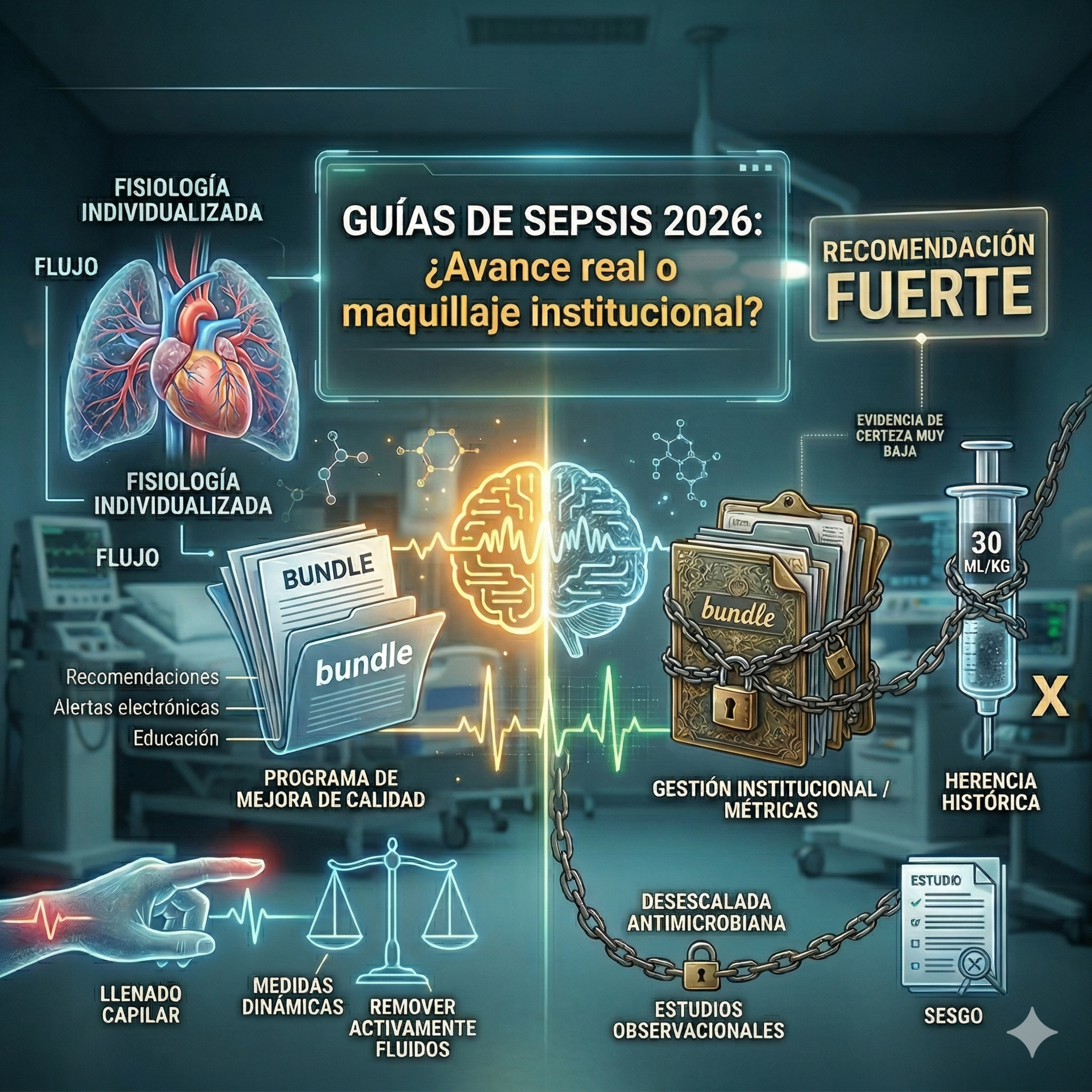 Guías de Sepsis 2026: ¿Avance real o maquillaje institucional?